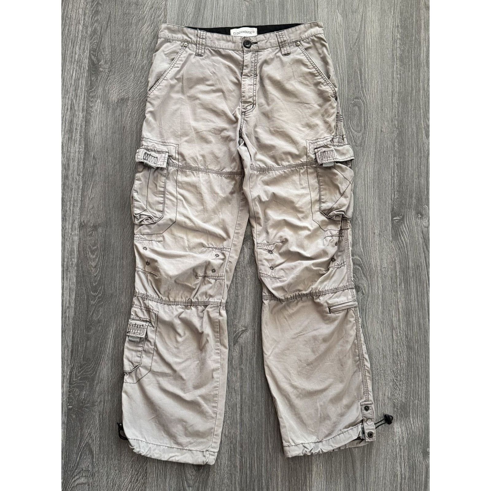 Japanese Brand Y2K Vintage parachute pants with drawstring cuffs Size US 32 / EU 48 - 1 Thumbnail