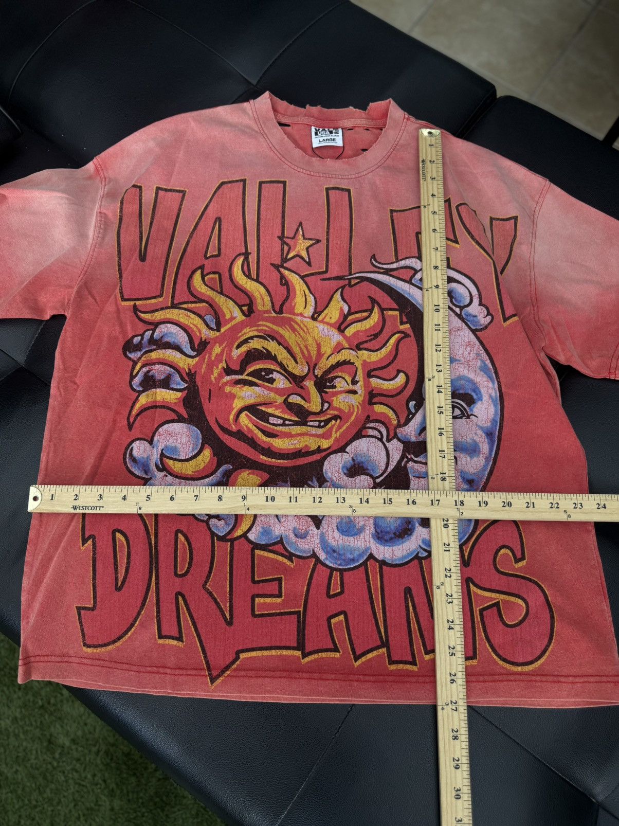 Vale Valley Red Sun Tee Shirt Size L (NEW) Size US L / EU 52-54 / 3 - 5 Thumbnail