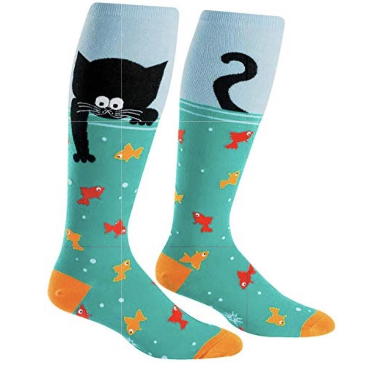 The Unbranded Brand Sock It to Me, Gone Fishing' Unisex Stretch-It Knee-High Size ONE SIZE - 1 Thumbnail