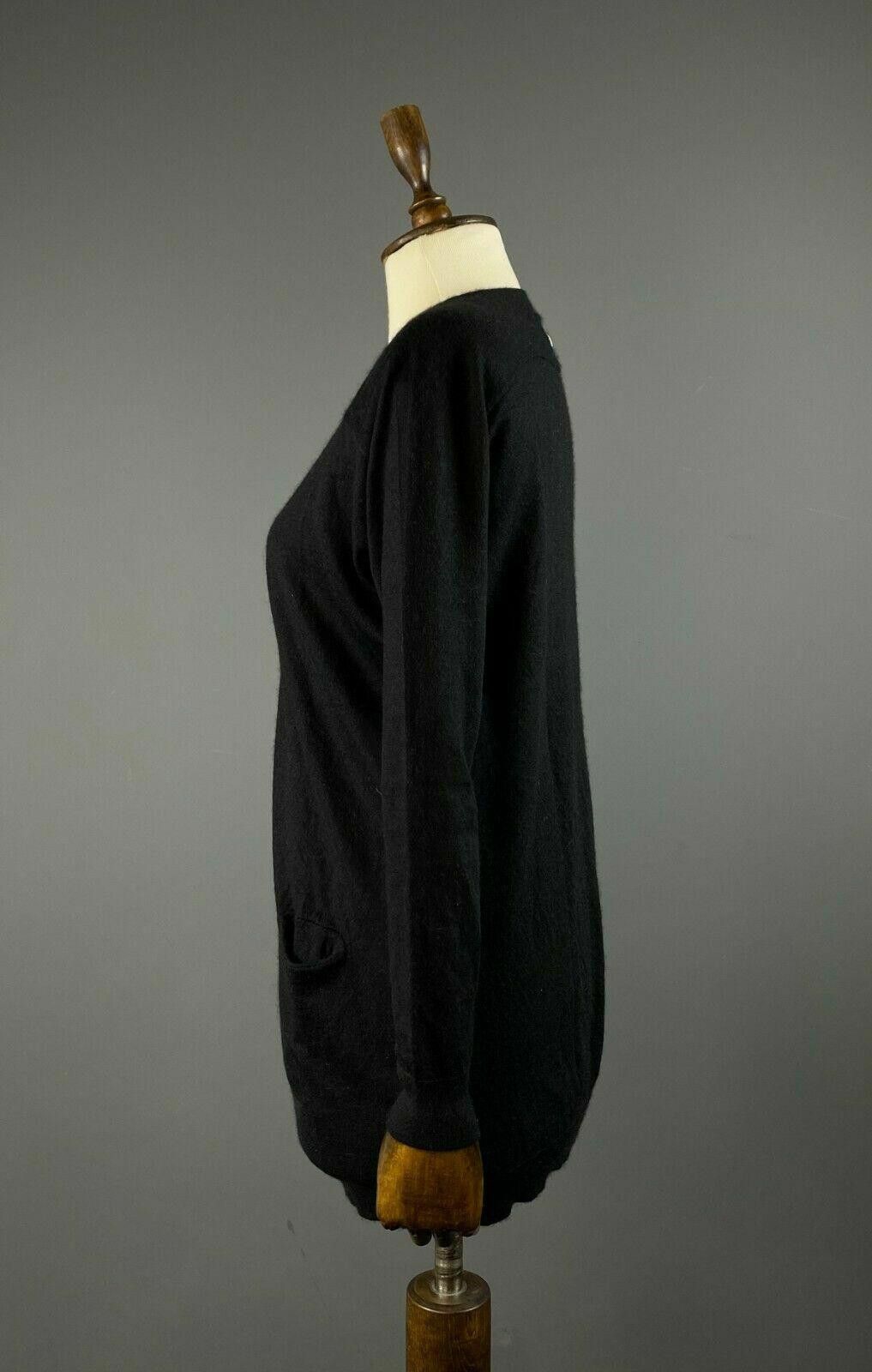 FTC Ladiess FTC V-Neck Black Cashmere Cardigan Jumper Size S Size S / US 4 / IT 40 - 6 Thumbnail
