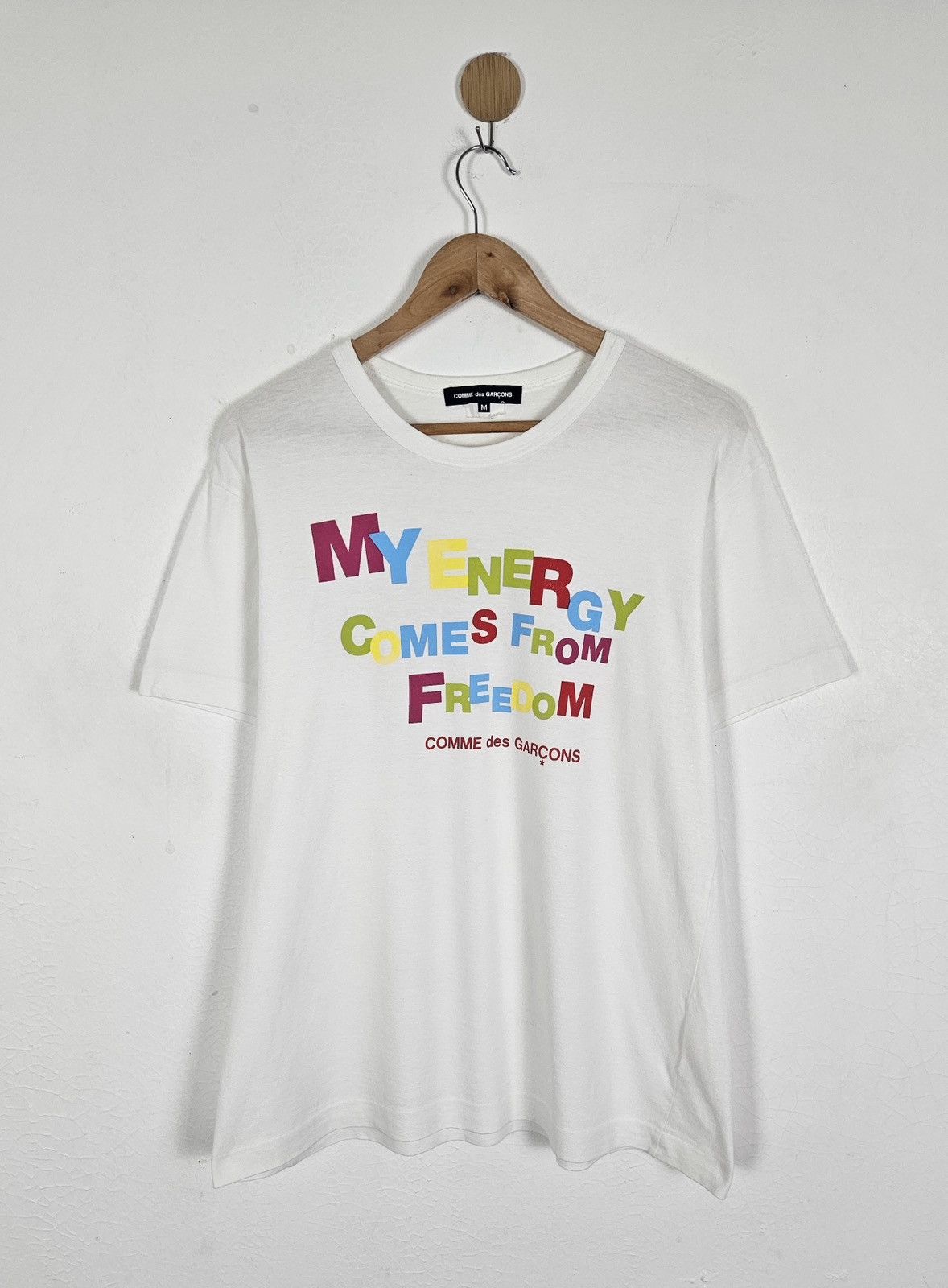 Comme des Garcons My Energy Comes From Freedom CDG Shirt | Grailed