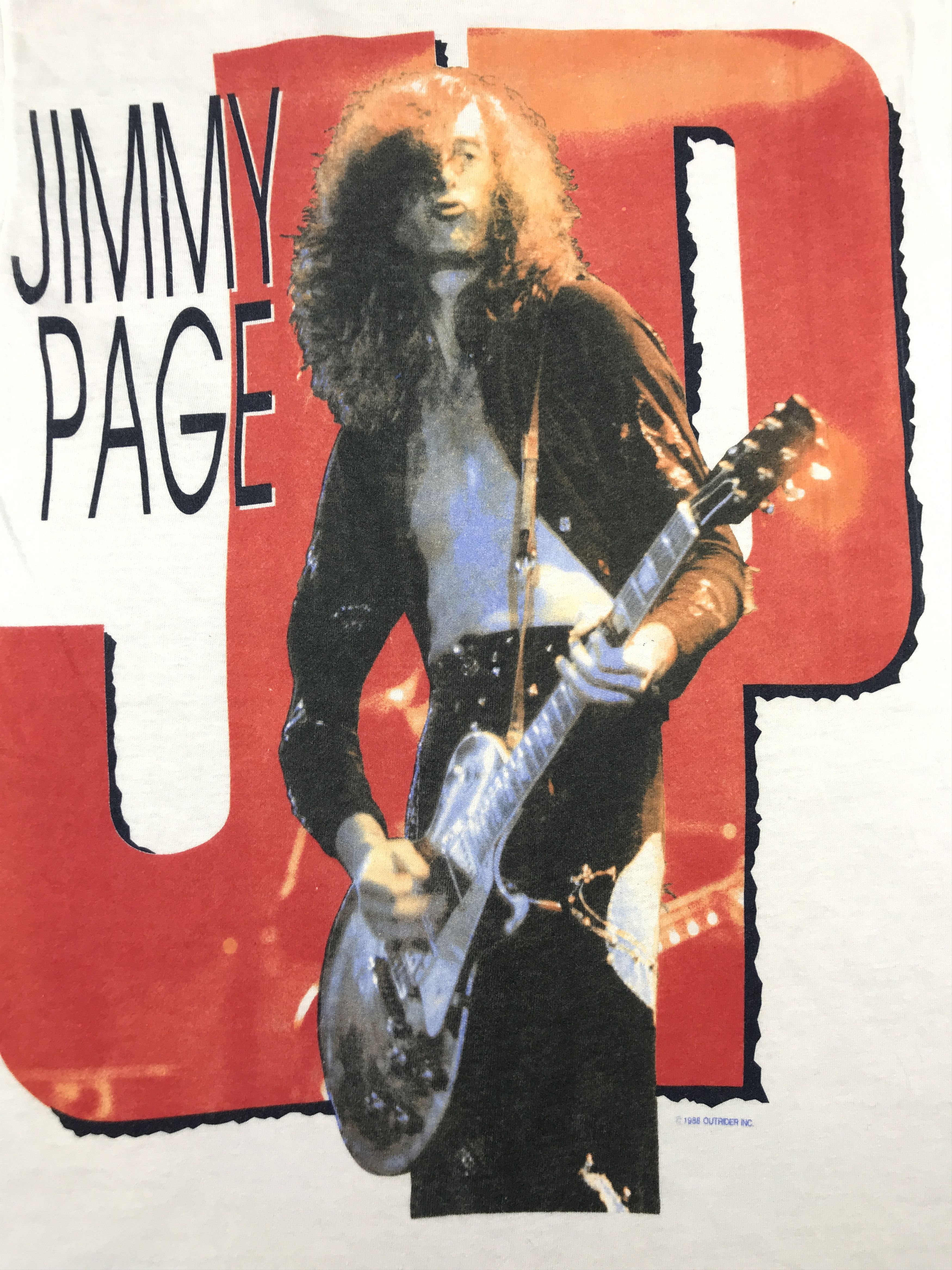 Band Tees × Led Zeppelin × Vintage Vintage Jimmy Page Tees Very Rare Tees Size US M / EU 48-50 / 2 - 6 Thumbnail