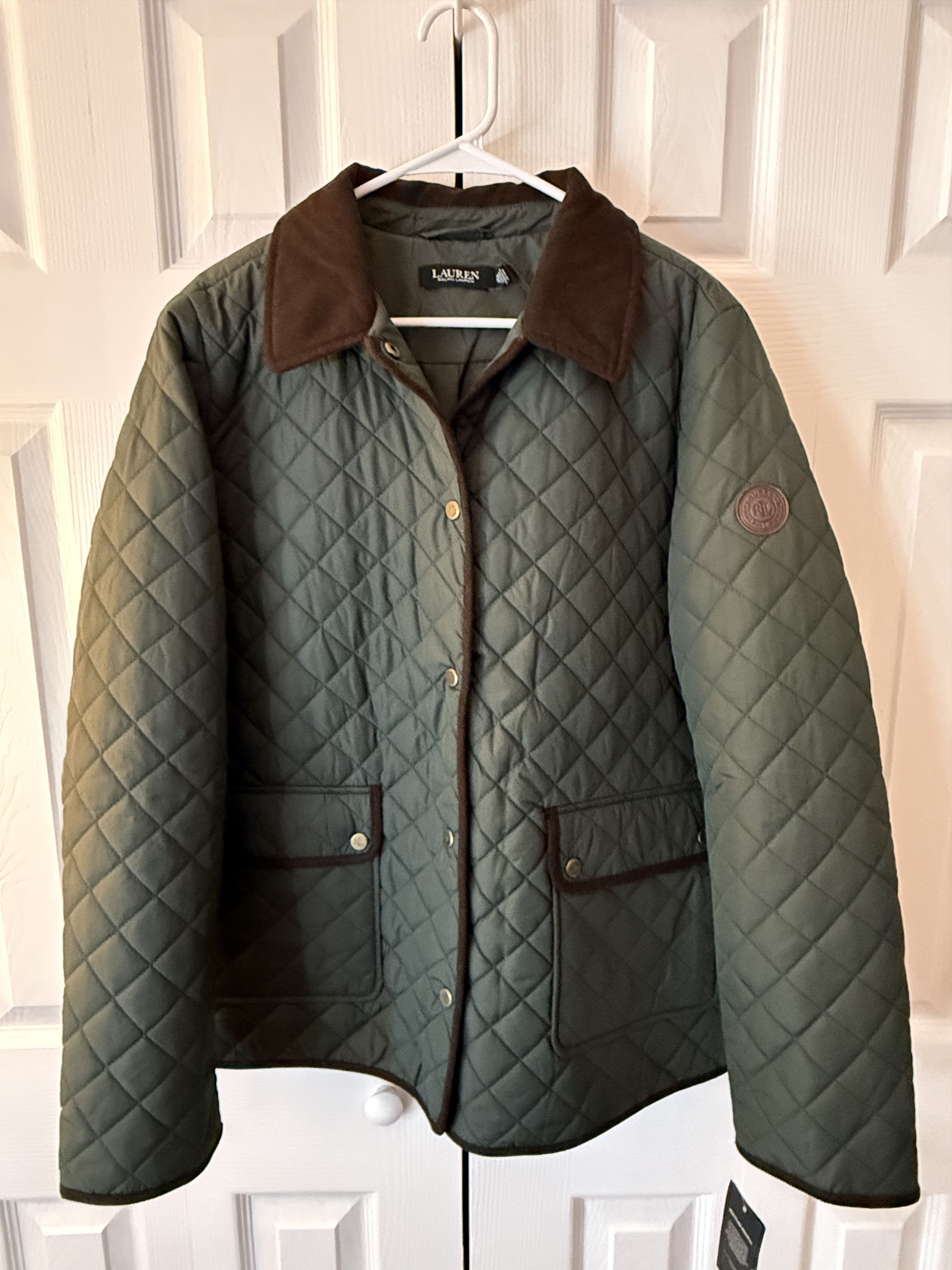 Ralph Lauren Lauren by Ralph Lauren Olive Quilted Jacket FW25 Size XL / US 12-14 / IT 48-50 - 1 Thumbnail