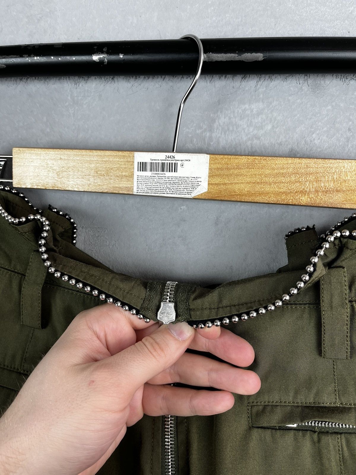 Alexander Wang × Other ALEXANDER WANG High Waisted Army Pants With Ballchain Size 26" / US 2 / IT 38 - 9 Thumbnail
