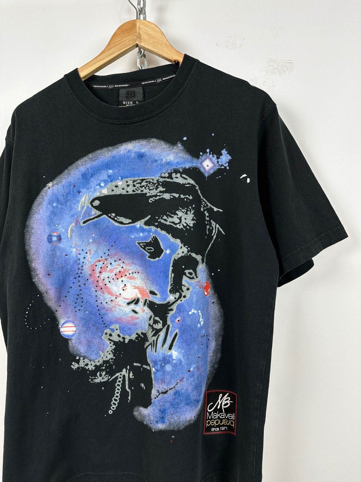 Makaveli Vintage Makaveli 2Pac Tupac Rhinestones T-Shirt Size US L / EU 52-54 / 3 - 4 Thumbnail
