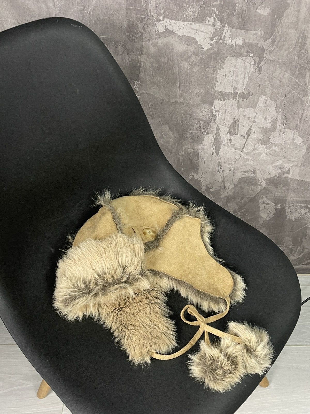20471120 × Hysteric Glamour × Japanese Brand Y2K Style Mohair Fuzzy Ushanka Hat Faux Fur Size ONE SIZE - 1 Thumbnail