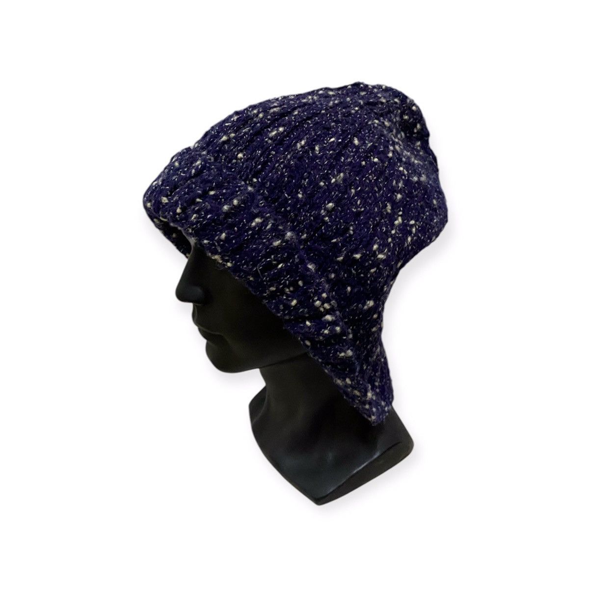 Japanese Brand × Vintage Japanese Brand Rare Design Knit Beanie Hat Size ONE SIZE - 1 Thumbnail