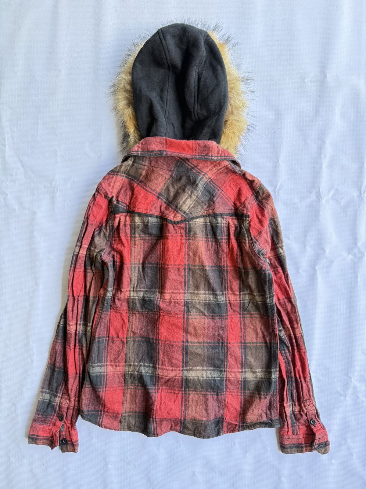 Hysteric Glamour Double layer fur hoodie flannel shirt ifsixwasnine lgb Size US M / EU 48-50 / 2 - 2 Thumbnail