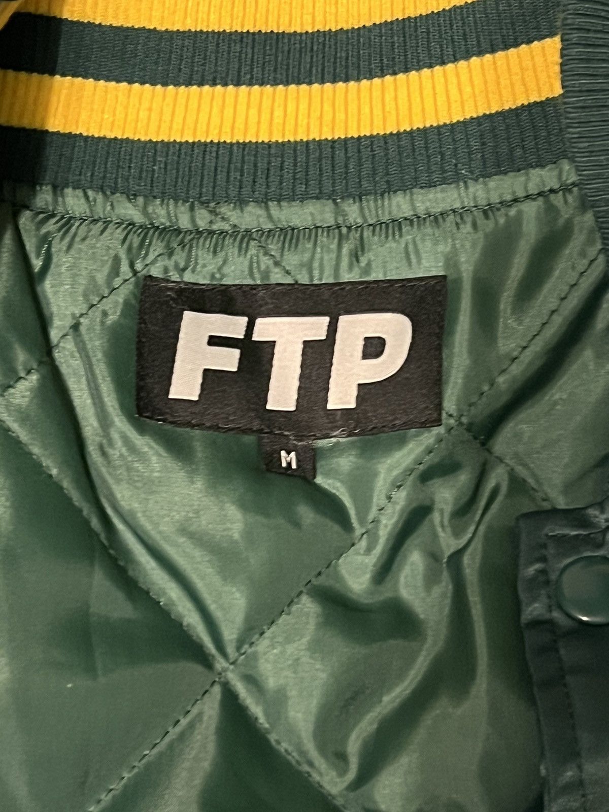 Fuck The Population FTP varsity jacket -Green Size US M / EU 48-50 / 2 - 7 Thumbnail