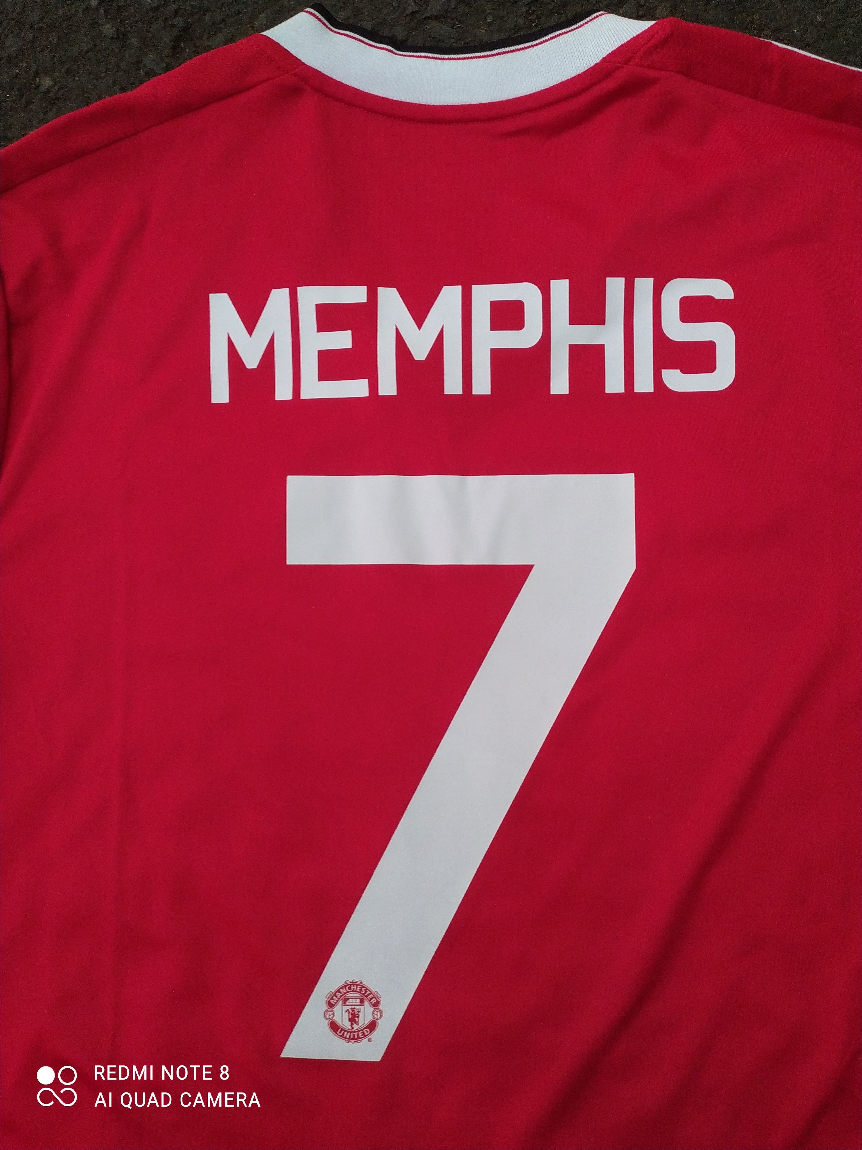 Adidas Manchester United #7 Memphis Depay 15/16 Home LS Jersey Size US XL / EU 56 / 4 - 11 Thumbnail
