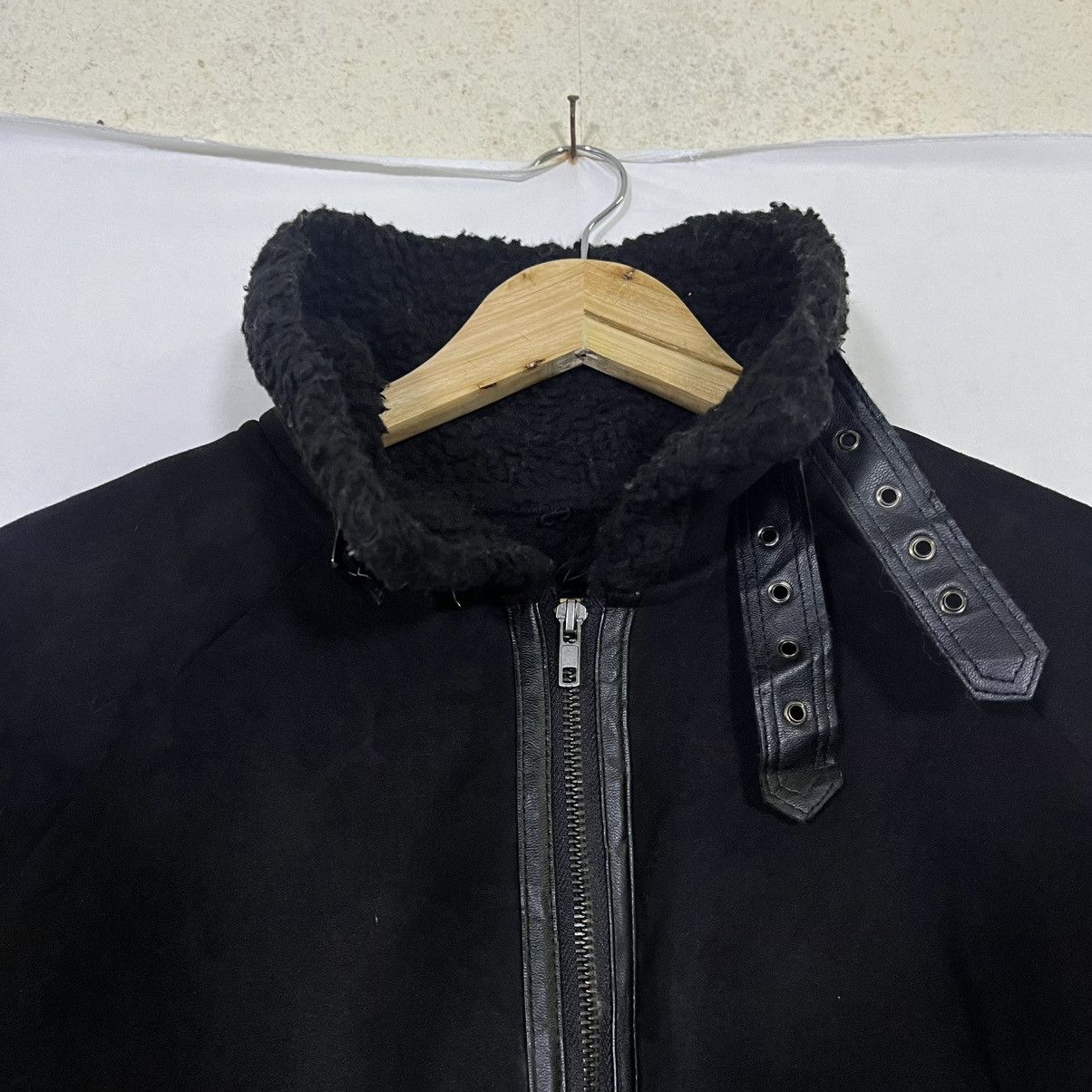14th Addiction VINTAGE GRL LGB FUR SUEDE BUCKLE ZIPPED UP JACKET Size L / US 10 / IT 46 - 4 Thumbnail