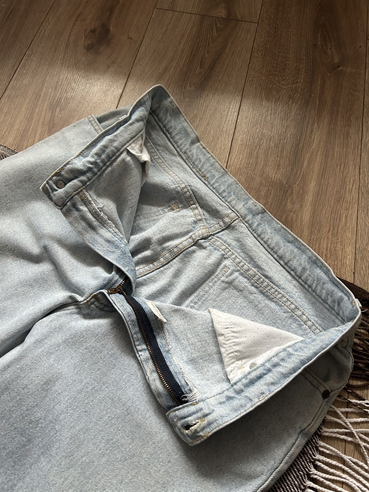 Lee × Vintage Vintage Lee Made In Usa 🇺🇸 very rare light denim jeans Size US 34 / EU 50 - 6 Thumbnail