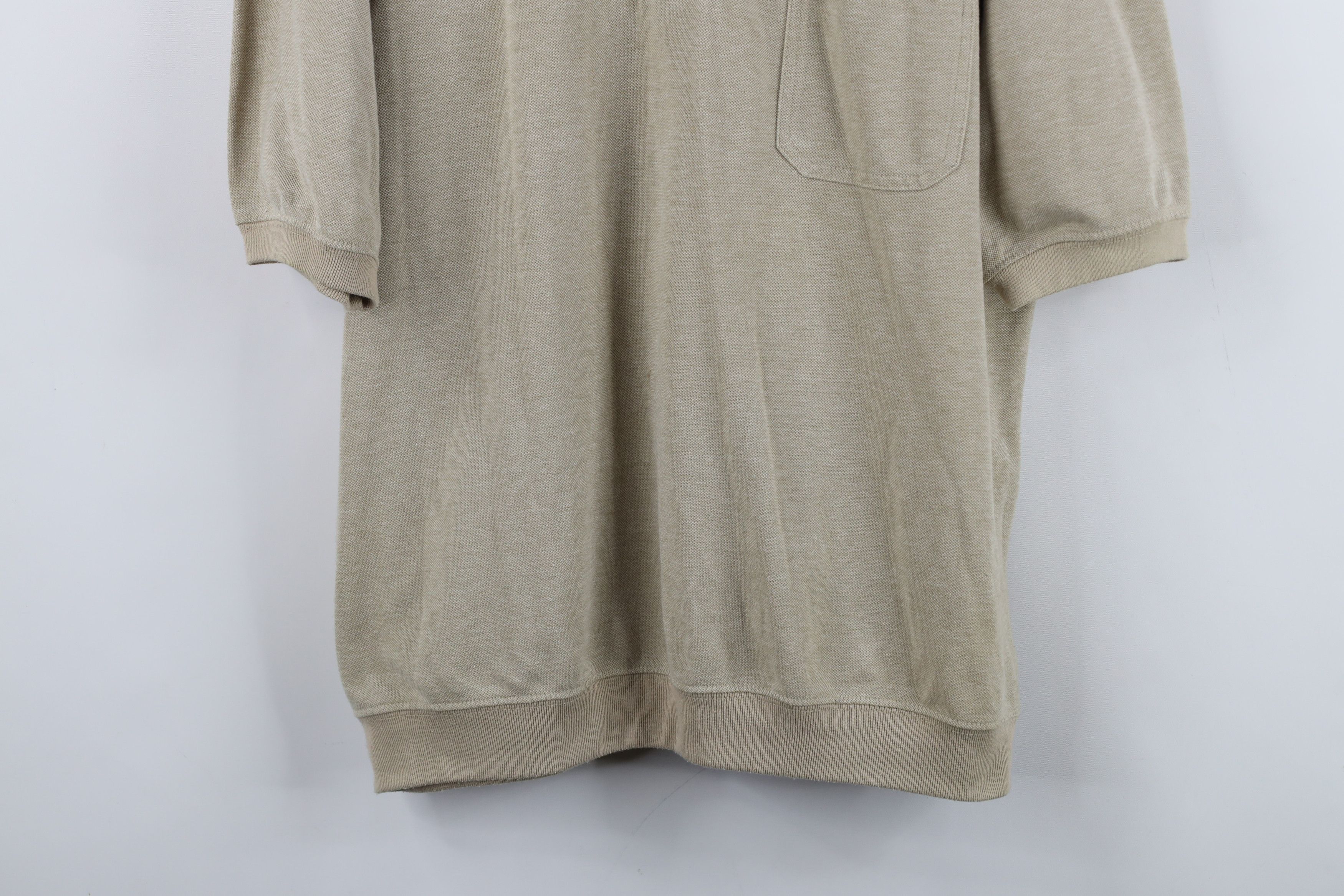 Vintage Vintage 90s Streetwear Cotton Pullover Polo Shirt Beige Size US L / EU 52-54 / 3 - 3 Thumbnail