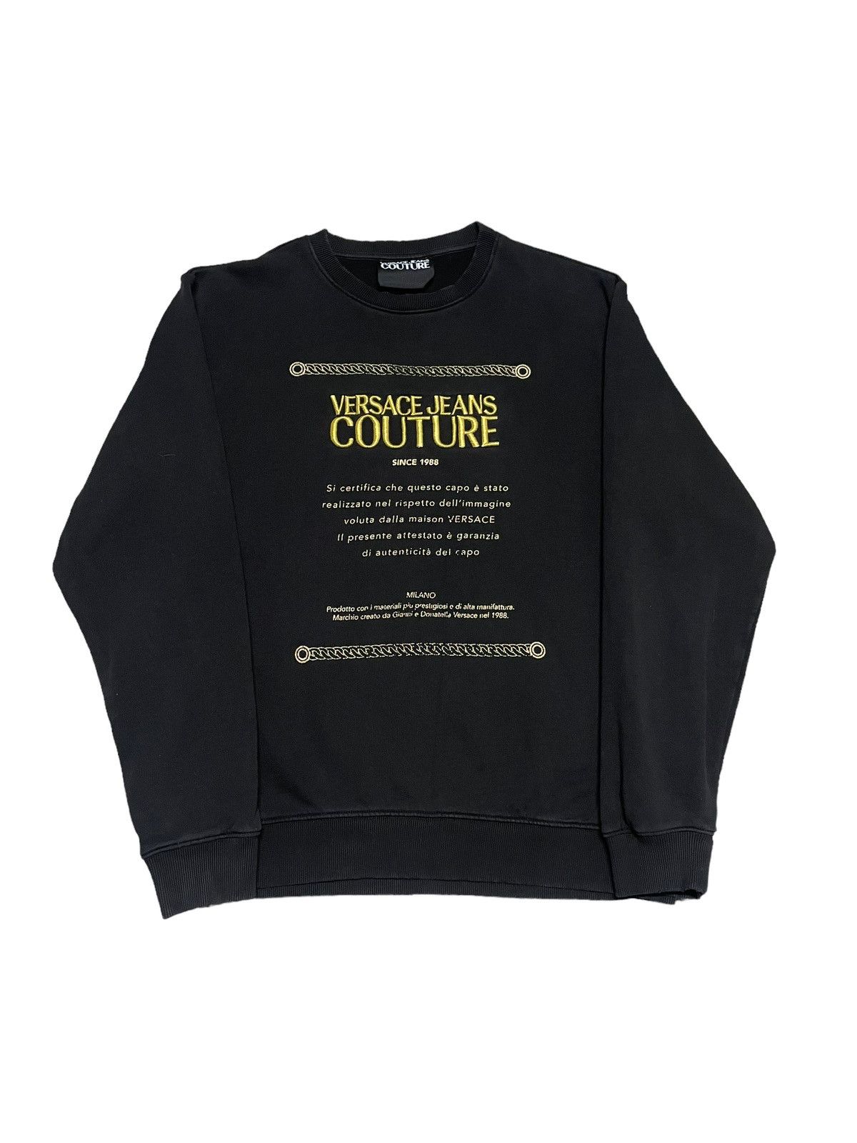 Versace Versace Jeans Couture Since 1988 Sweatshirt Size US XL / EU 56 / 4 - 1 Thumbnail