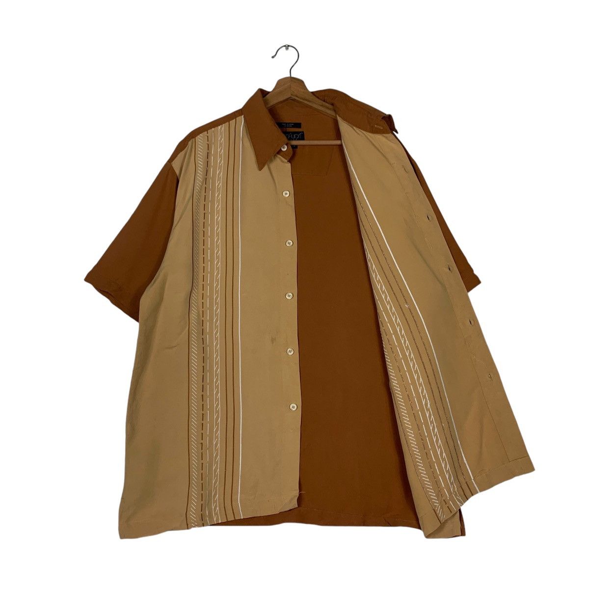 Vintage METAFUORI Hybrid Short Sleeve Button Shirt #1423-C64 Size US L / EU 52-54 / 3 - 9 Thumbnail
