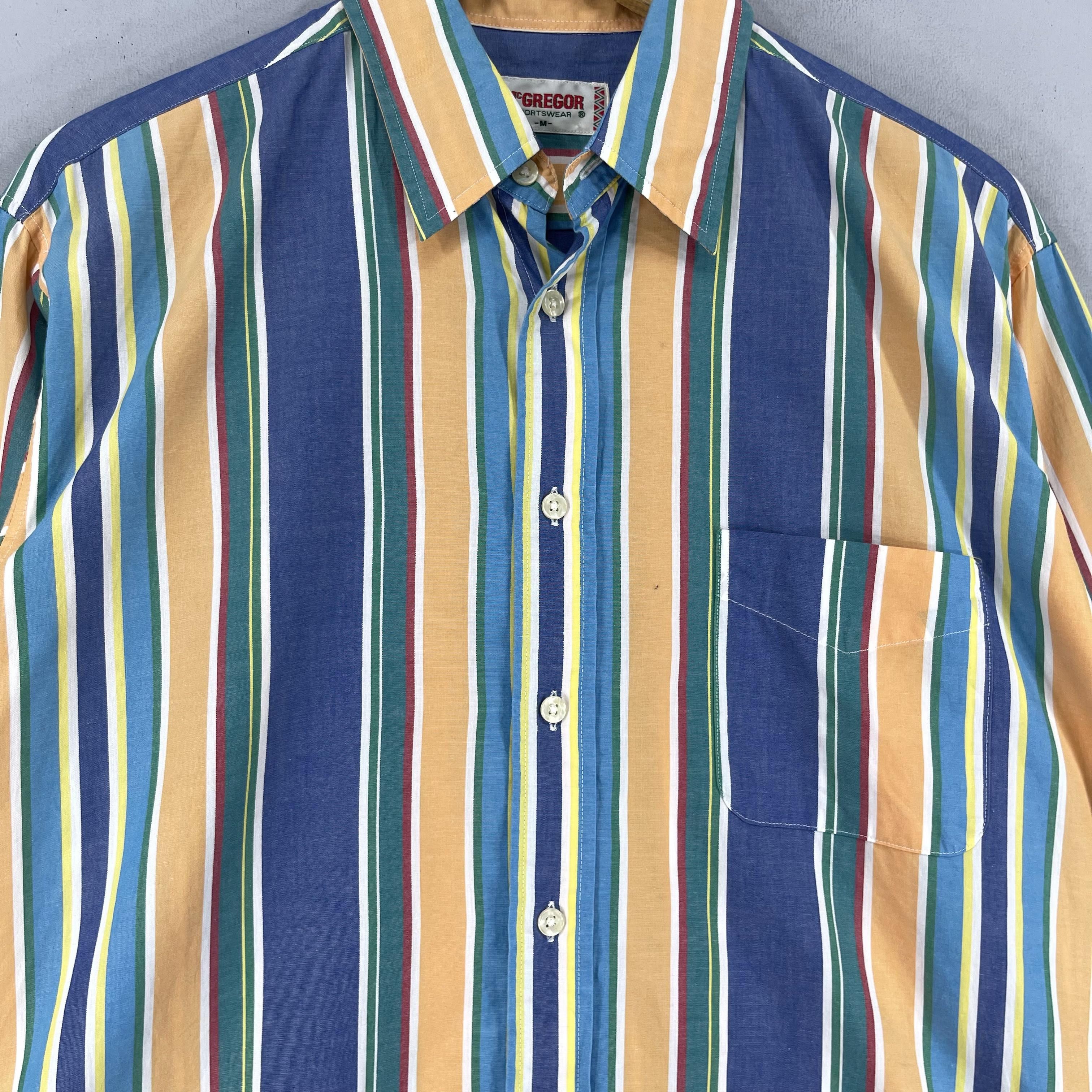 McGregor × Vintage Vintage McGREGOR Multi Stripe Retro Flannel Shirt Size US M / EU 48-50 / 2 - 2 Thumbnail