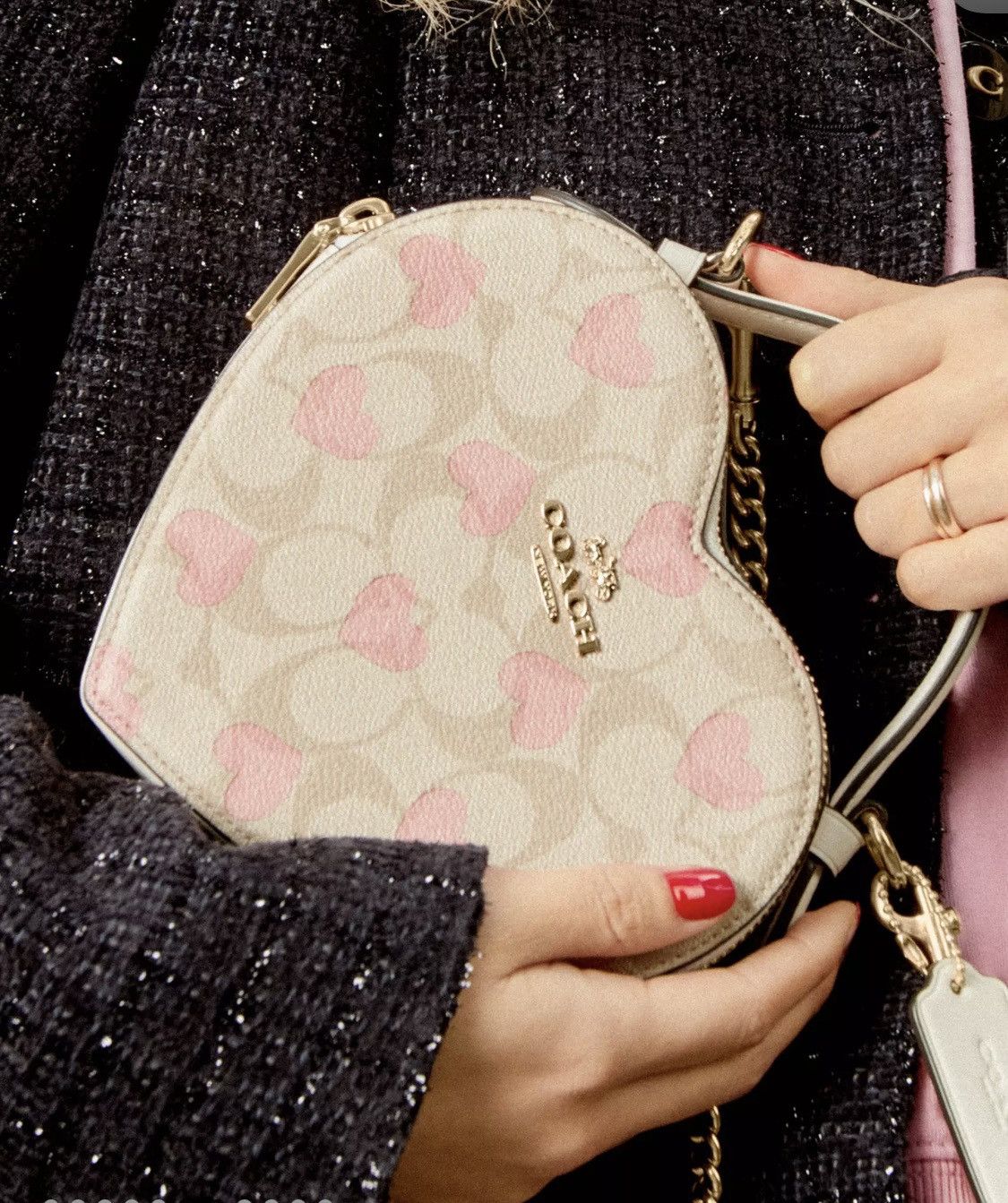 Coach coach Heart Crossbody In Signature Size ONE SIZE - 6 Thumbnail