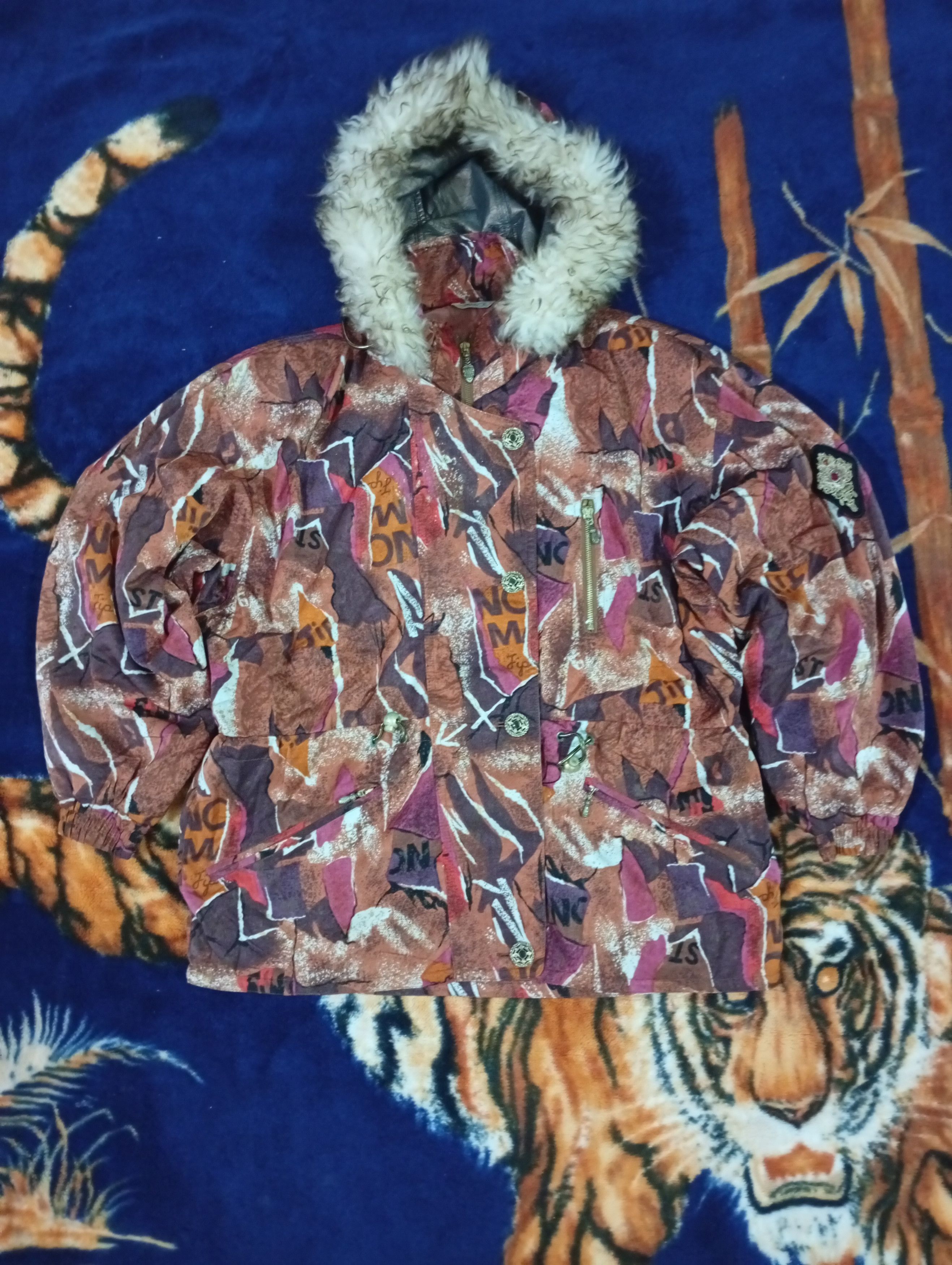 Yamaha Winter jacket Ski wear X bombers Size L / US 10 / IT 46 - 1 Thumbnail