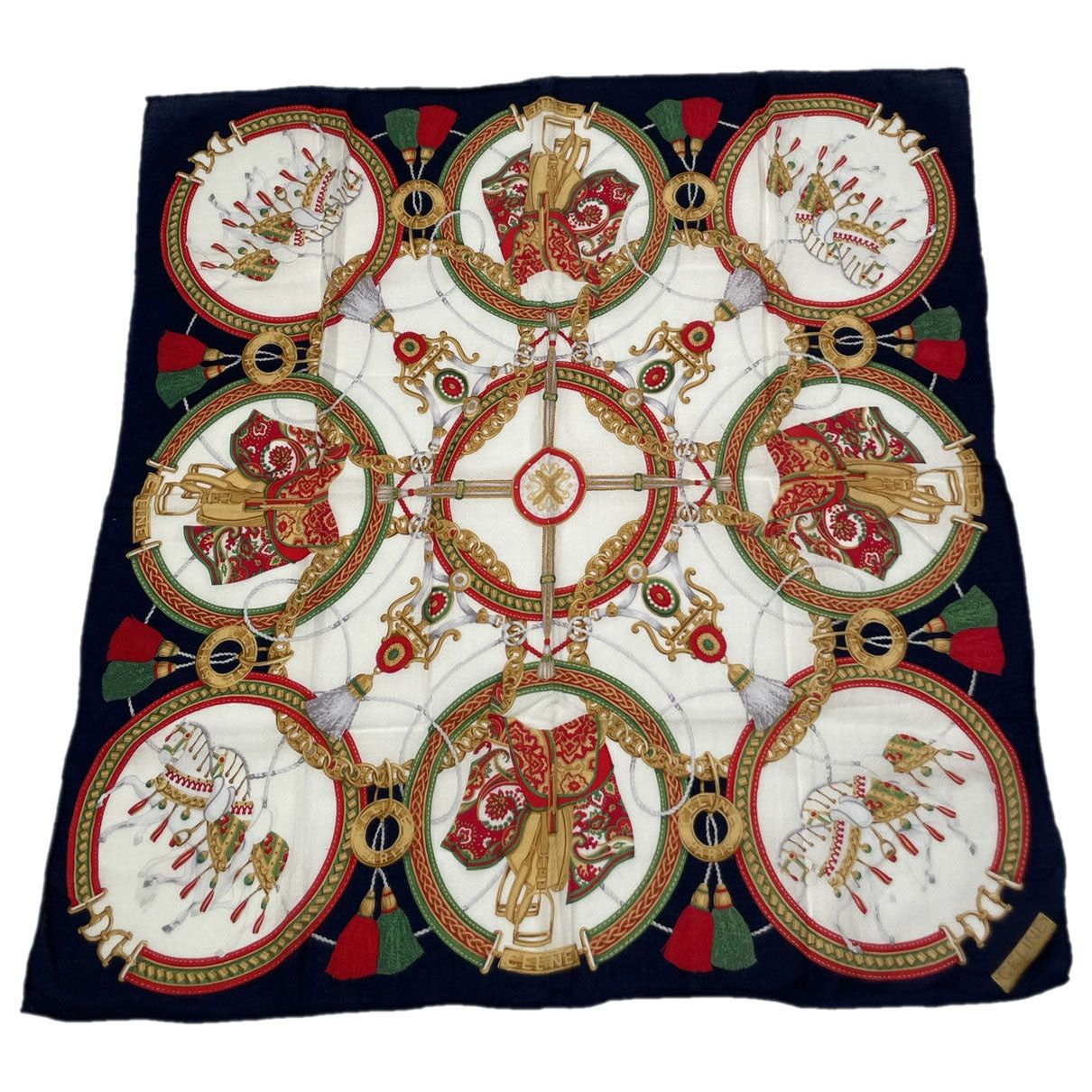 Celine Multicolour Silk Scarf Size ONE SIZE - 1 Thumbnail