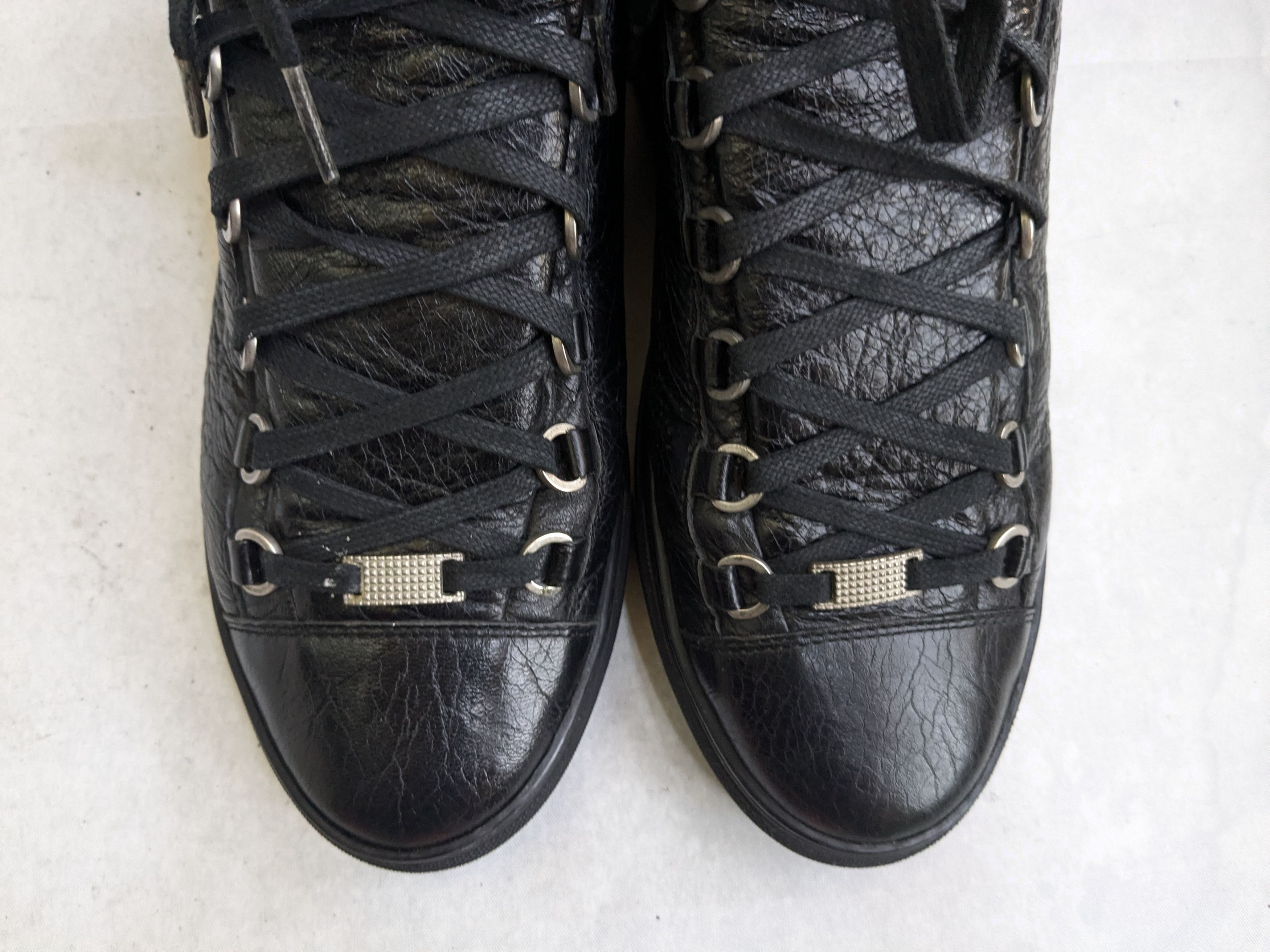 Balenciaga Balenciaga Arena Sneakers Black 9 High Tops Leather Size US 9 / EU 42 - 3 Thumbnail