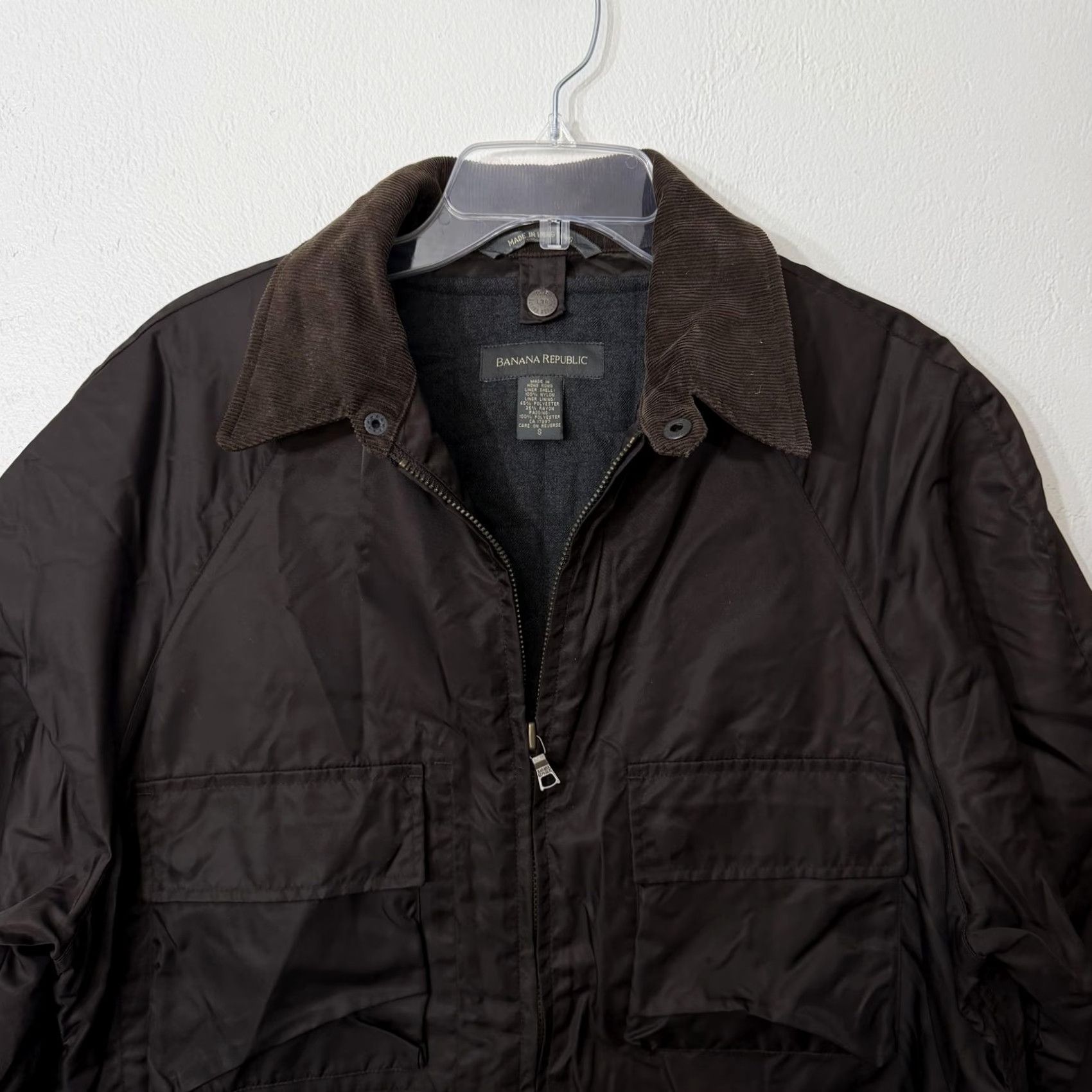 Banana Republic VINTAGE Banana Republic Coat Parka Mens Small Brown Nylon Quilted Insulated Padded Zip Full Zip Lined Pocketed Ocean? Size US S / EU 44-46 / 1 - 2 Thumbnail