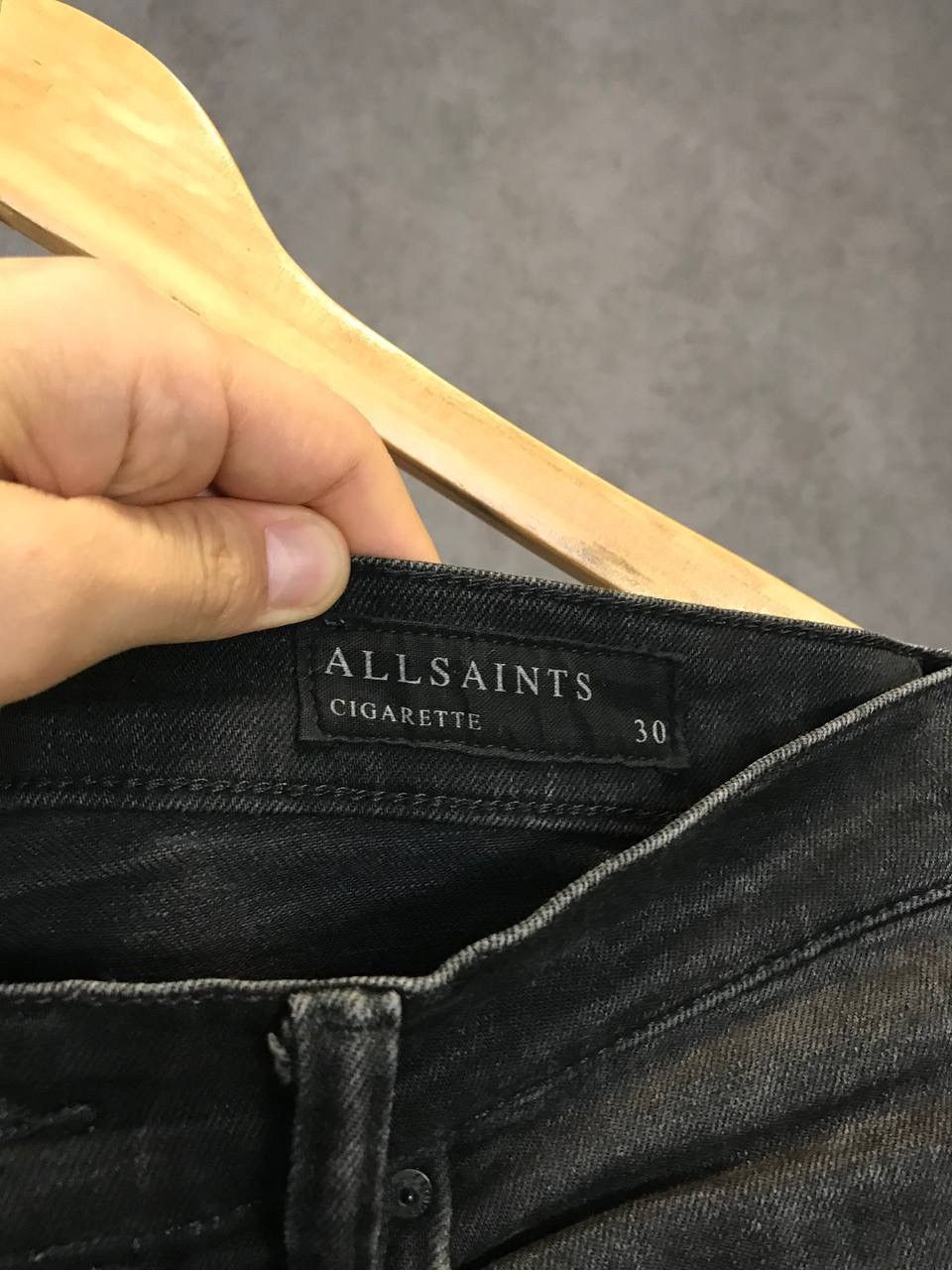 Allsaints Allsaints cigarette designer distressed denim jeans Size US 30 / EU 46 - 4 Thumbnail
