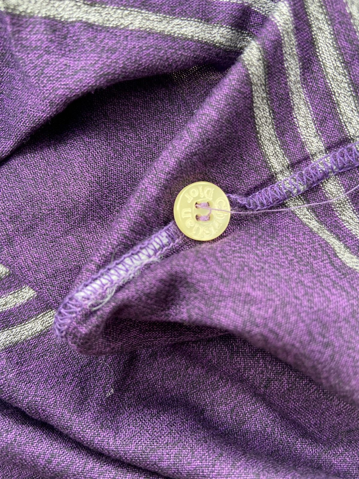 Christian Dior Monsieur 1990s Christian Dior Monsieur - Stripe Polo Shirt Size US XL / EU 56 / 4 - 6 Thumbnail