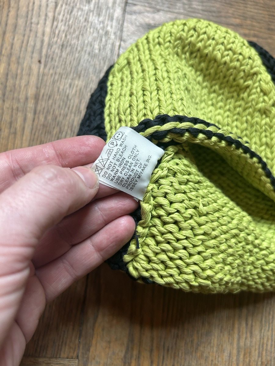 Issey Miyake 90s Chunky Hand Knit beanie Size ONE SIZE - 4 Thumbnail