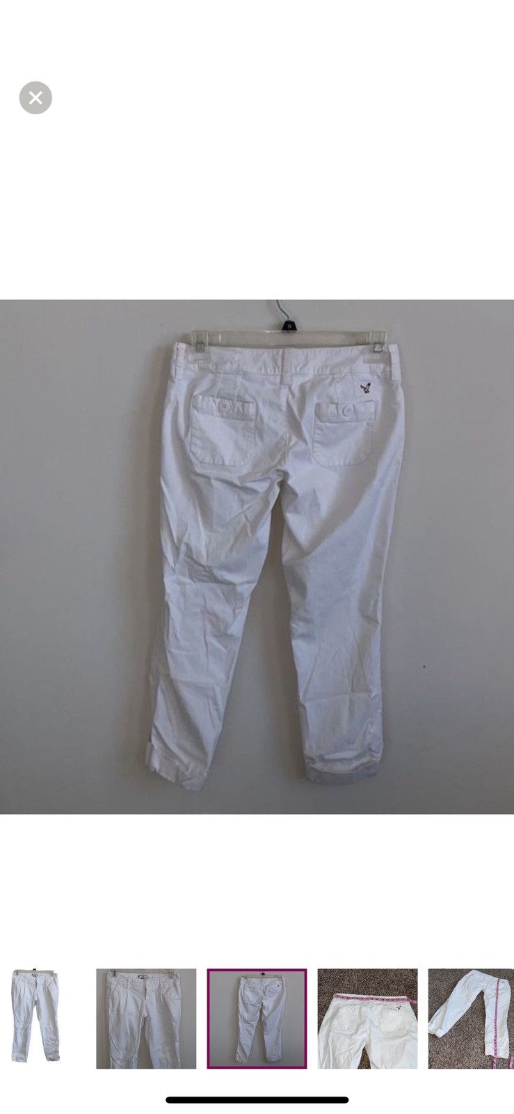 American Eagle Outfitters American eagle outfitters cropped white pants size 4 Size 27" / US 4 / IT 40 - 7 Thumbnail