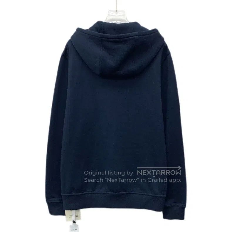 Hermes Hermes Dark Blue Cotton Hooded Drawstring Zipper Long Slee Size US S / EU 44-46 / 1 - 2 Thumbnail