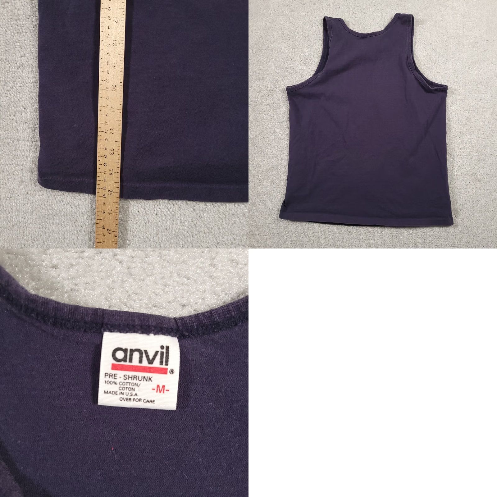Anvil VINTAGE Anvil USA Made Arizona Shirt Western Traditions Sleeveless Crew Neck Blue Cotton T-Shirt Men M Medium Size US M / EU 48-50 / 2 - 8 Thumbnail