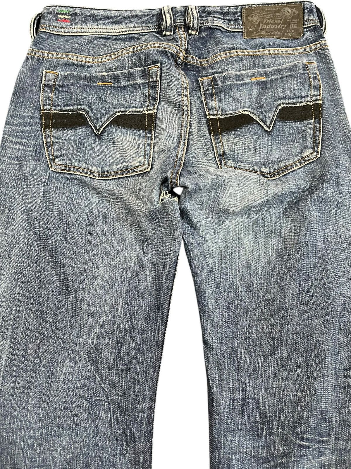 Diesel Vintage Diesel Zatiny Flare Faded Denim Size US 31 - 6 Thumbnail