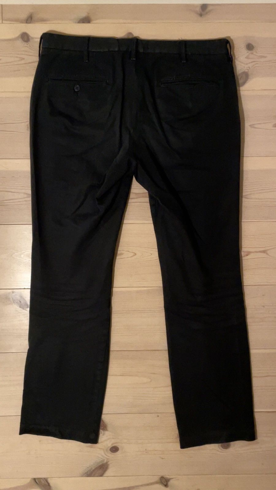 Muji Muji Men's Black Cotton Blend Trousers M Size US 32 / EU 48 - 3 Thumbnail