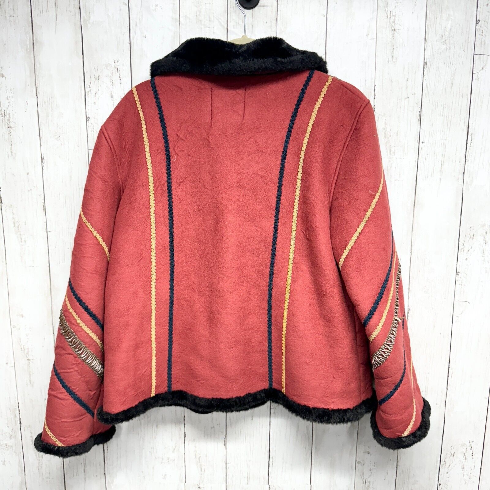 Vintage Tally Ho Jacket Size M Vintage Faux Sued Zip Up Stitched Size M / US 6-8 / IT 42-44 - 3 Thumbnail