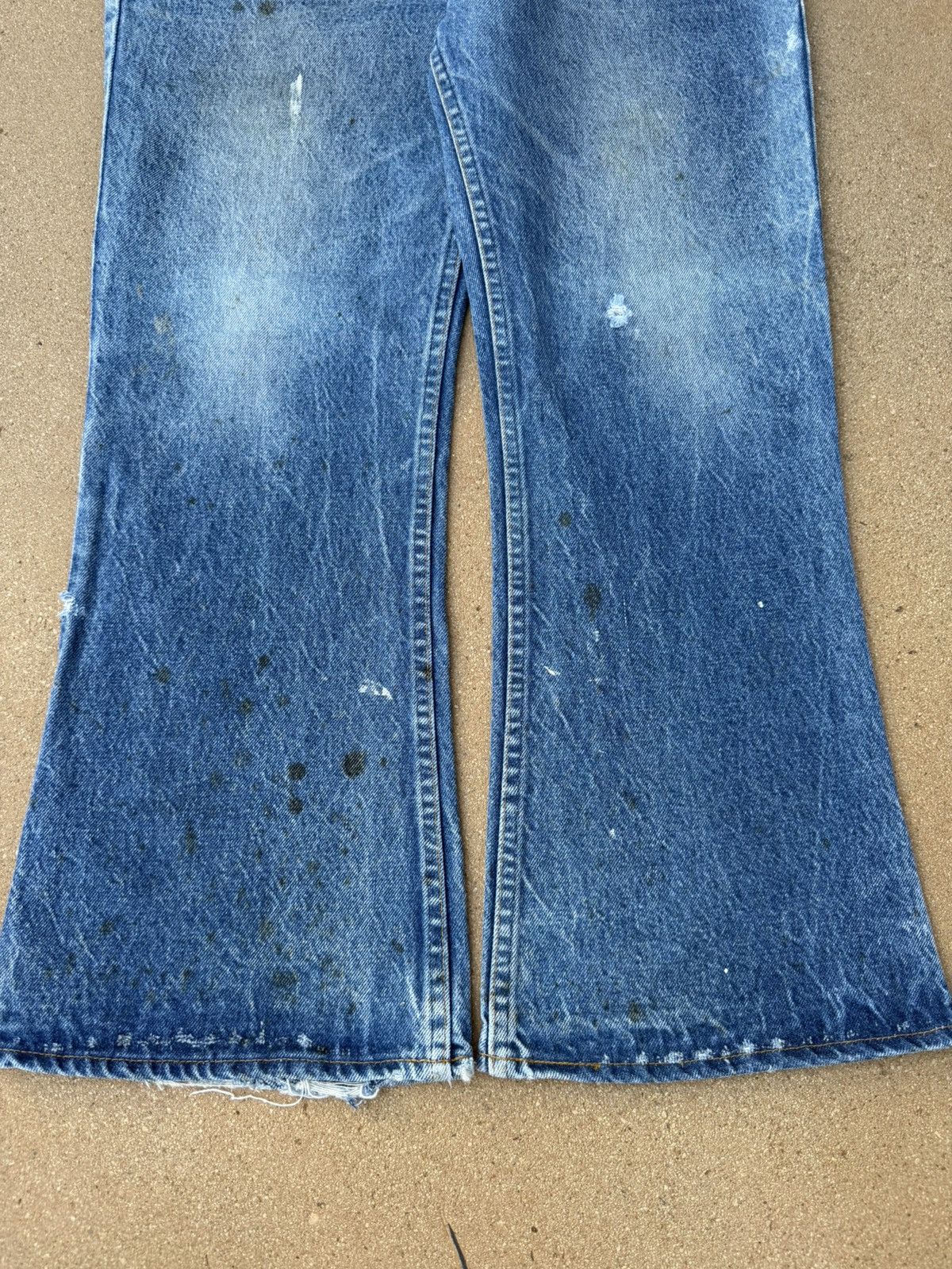 Levi's Vtg 70’s Levi’s 646 Orange Tab Bellbottom Flare Jeans 36x28 Size US 36 / EU 52 - 3 Thumbnail