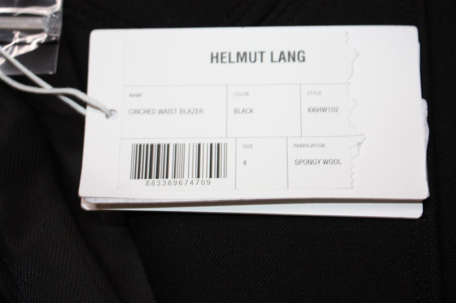 Helmut Lang Cinched Waist Blazer in Black Color and size 4 NWT MSRP $695 Size S / US 4 / IT 40 - 10 Thumbnail