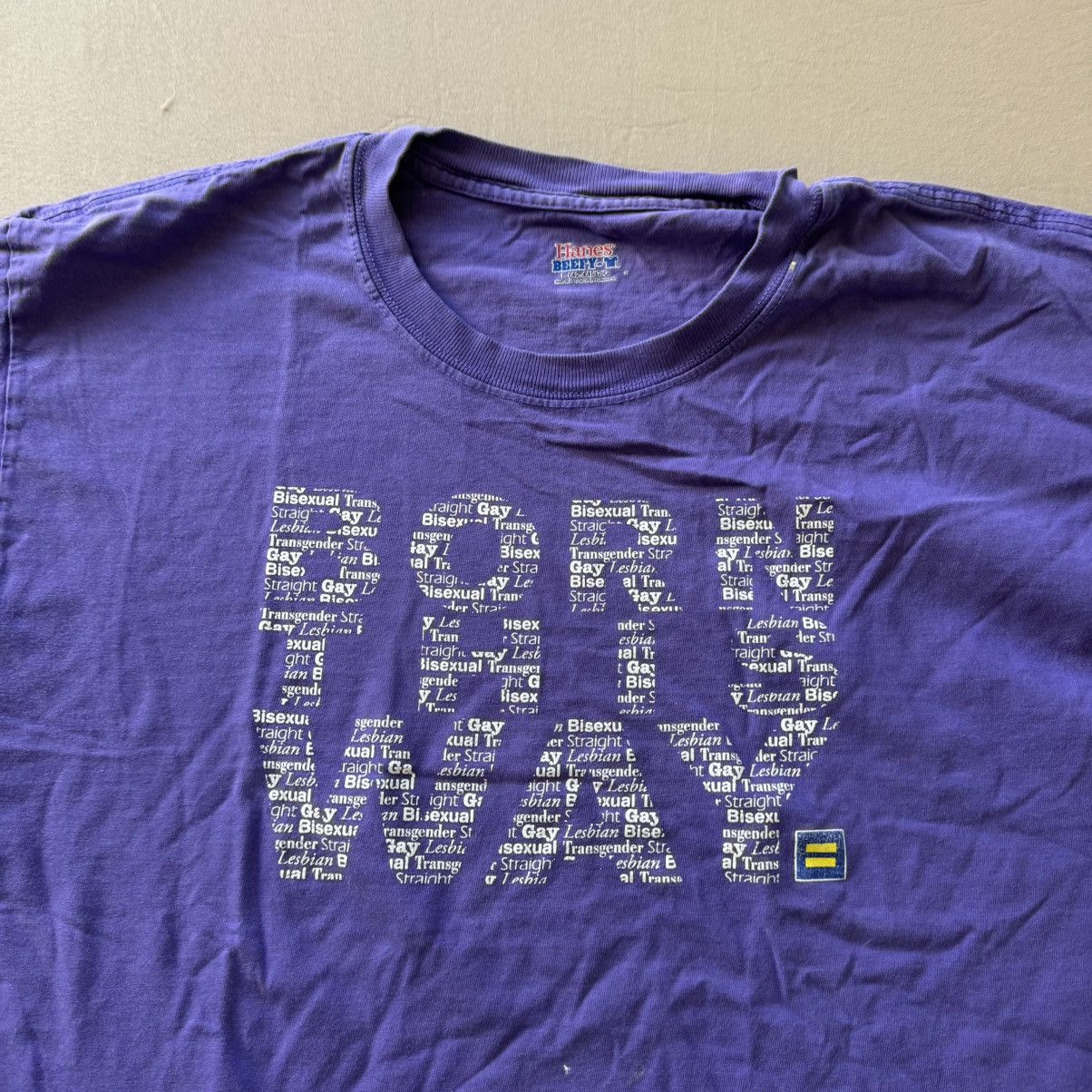 Other HRC LGBTQIA Showtime “Born This Way” Slogan Tee Size US L / EU 52-54 / 3 - 6 Thumbnail