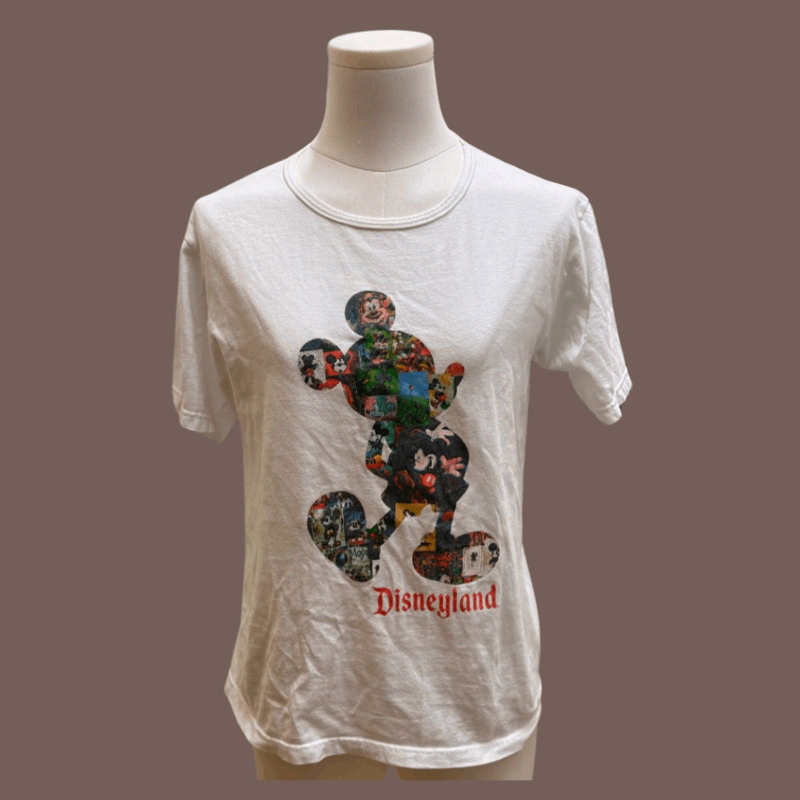 Disney Vintage Disneyland Mickey Collage T-Shirt – Y2K Disneycore Size US S / EU 44-46 / 1 - 1 Thumbnail