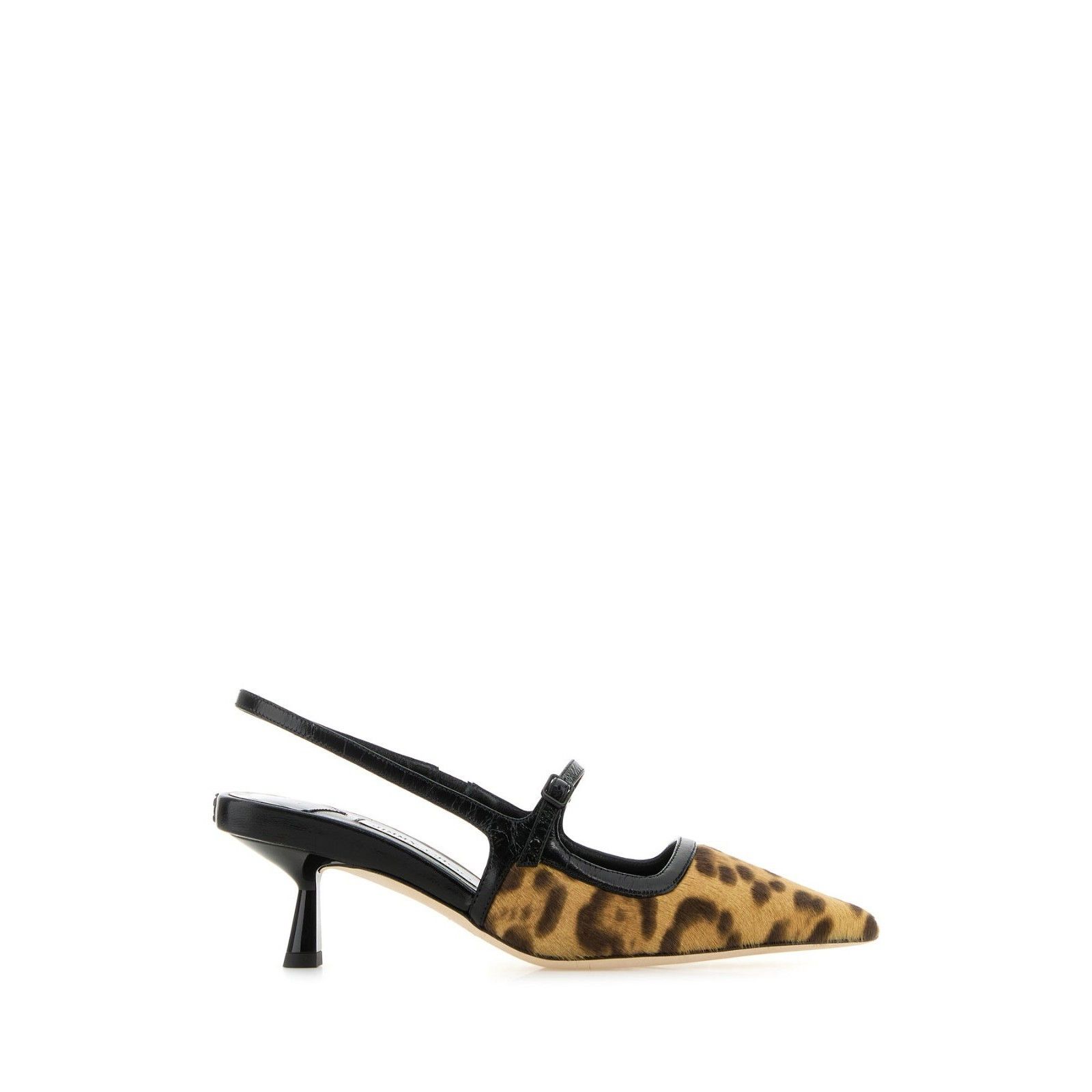 JIMMY CHOO Didi Brown Black 45mm Heel Pumps New (Women's siz