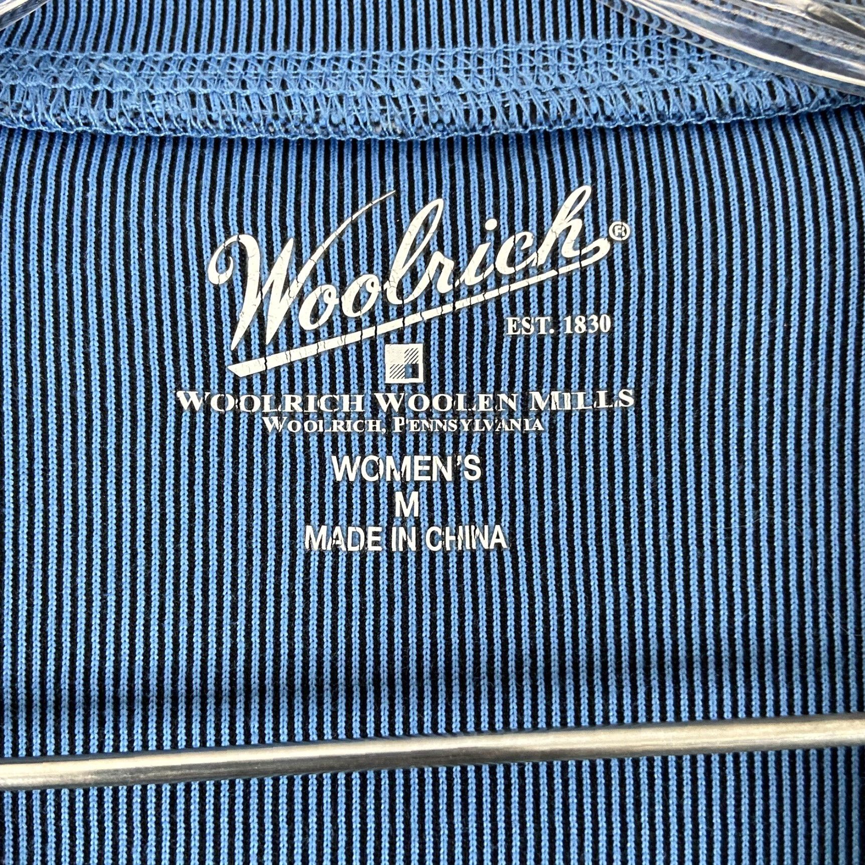 Vintage Woolrich Woolen Mills Women's Activewear Long Sleeve Pullover Top M Blue Size M / US 6-8 / IT 42-44 - 6 Thumbnail