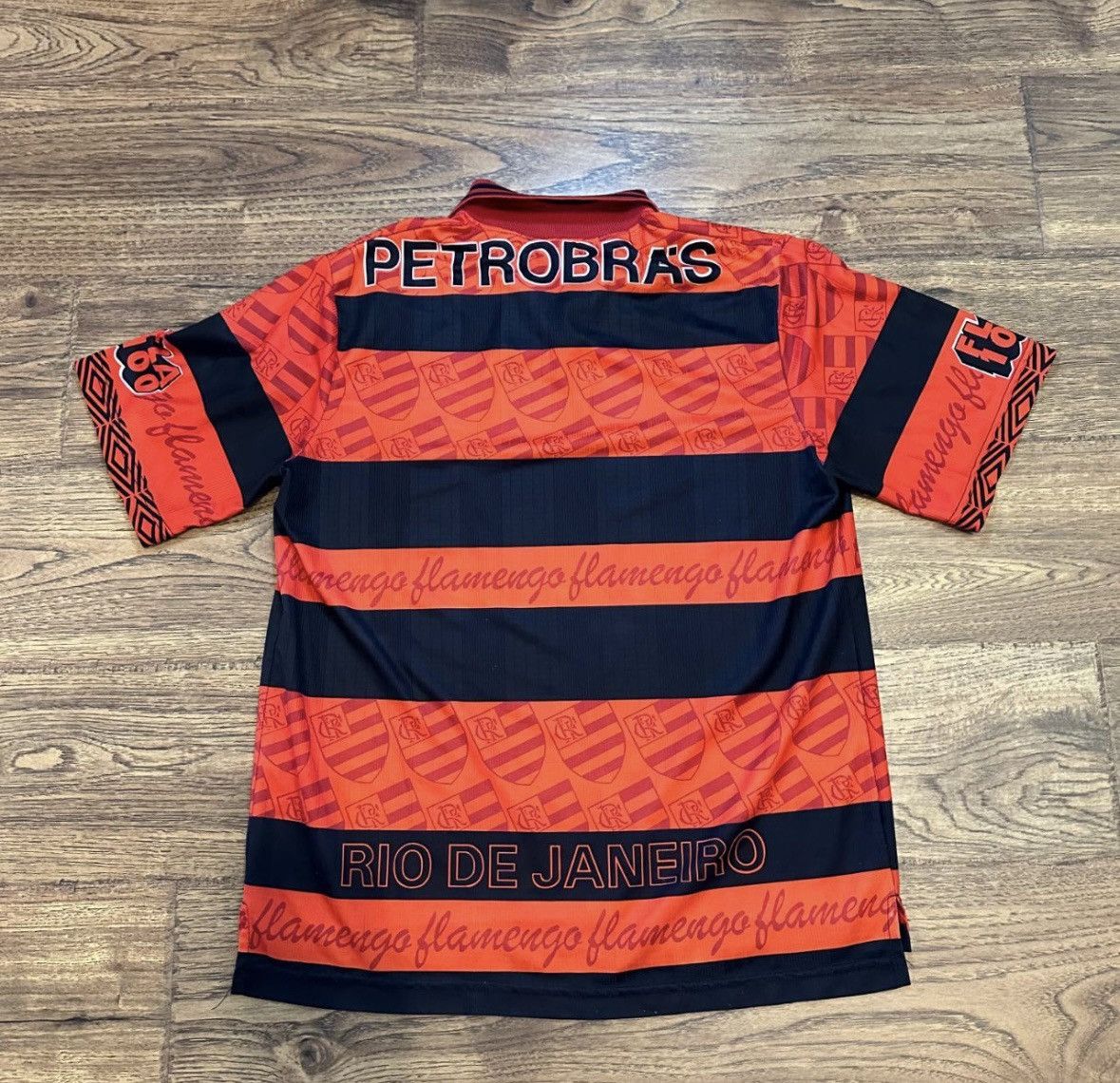 Umbro Vintage 1995 1996 Flamengo Home Soccer Jersey Size US L / EU 52-54 / 3 - 4 Thumbnail