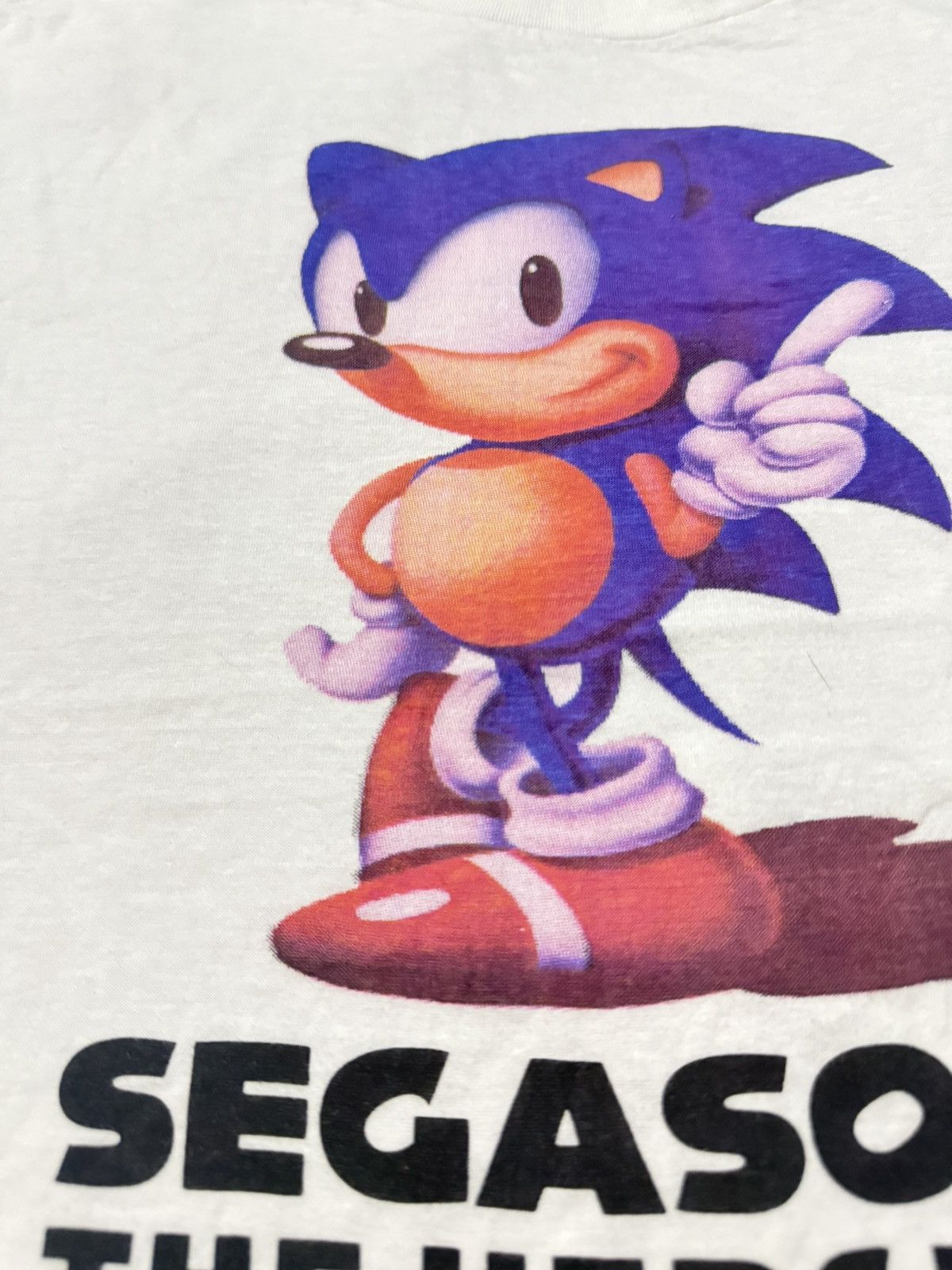 Vintage Vintage 90s Japan Sonic the Hedgehog SEGA T-Shirt Size US L / EU 52-54 / 3 - 3 Thumbnail