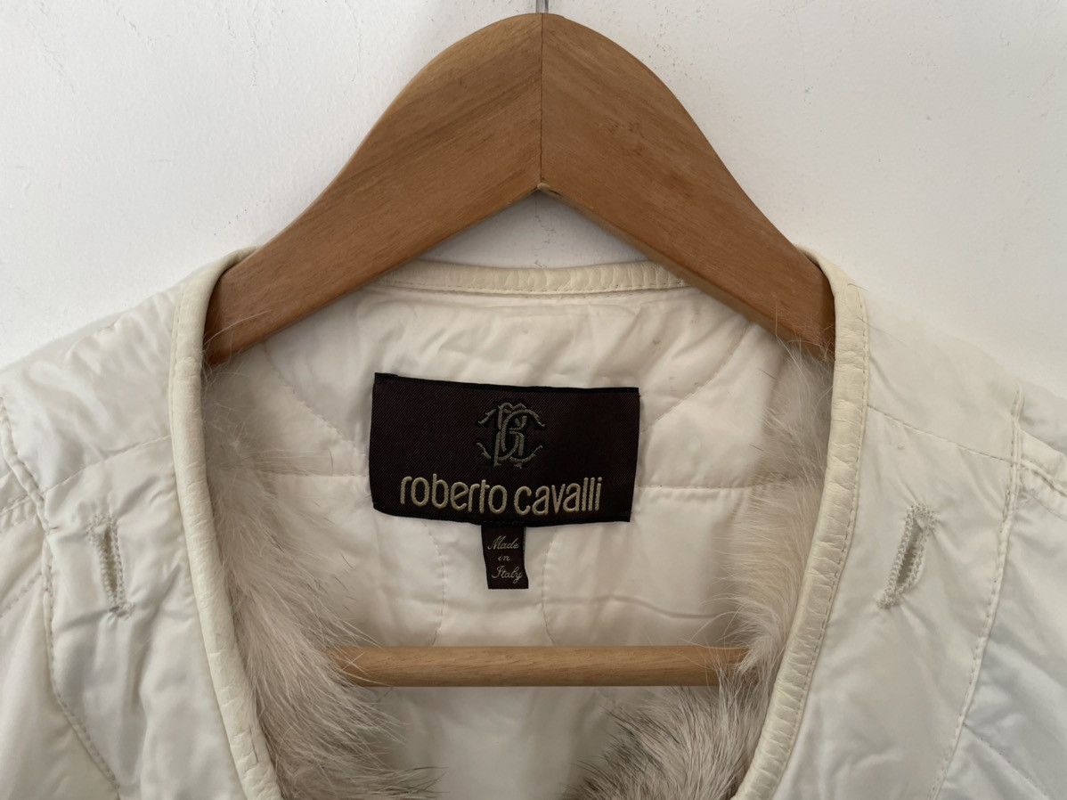Roberto Cavalli Quilted open front vest with shearling trim Size US M / EU 48-50 / 2 - 5 Thumbnail