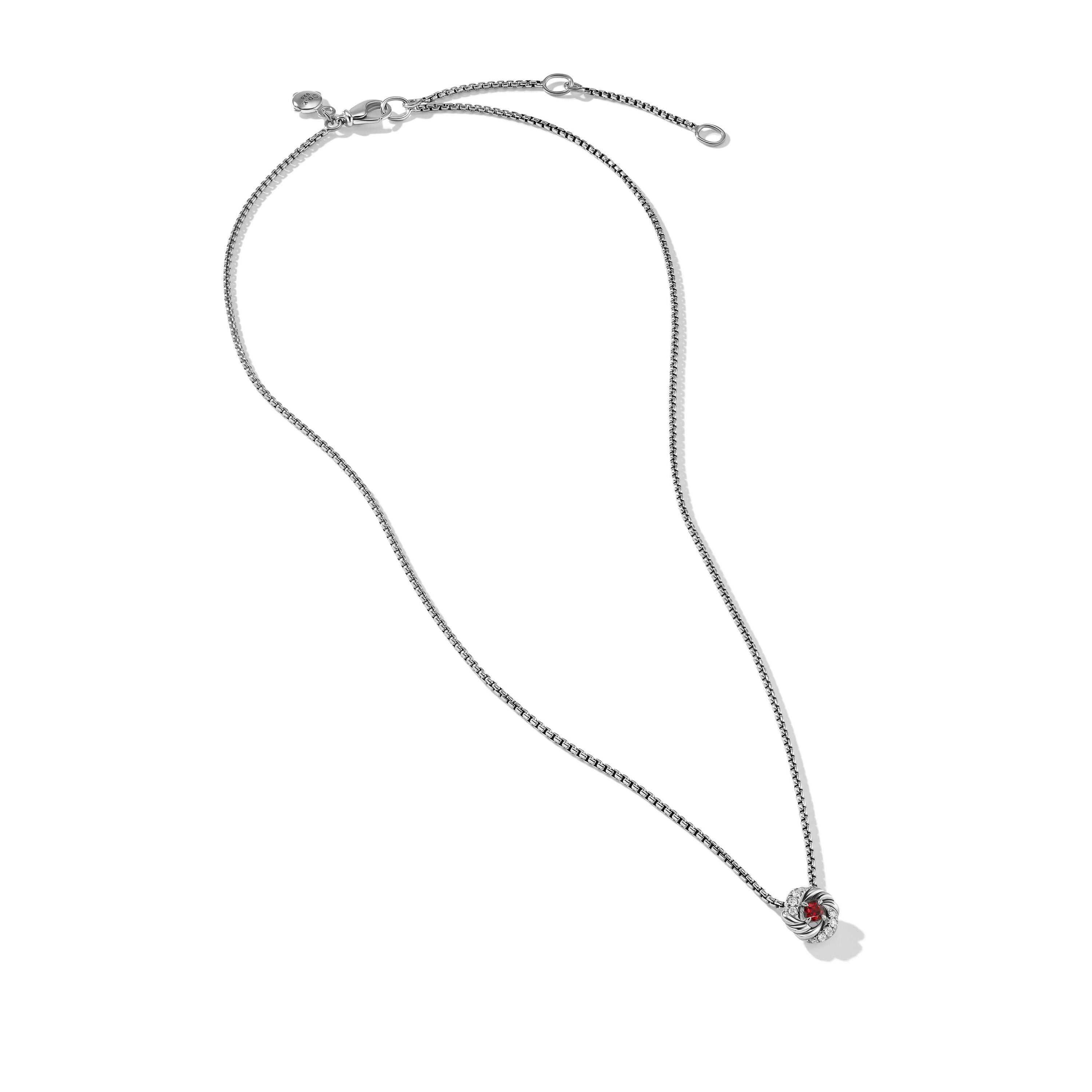 David Yurman o1w1db10526 N16512D Size:8/Necklace in Silver with Diamonds Size ONE SIZE - 2 Thumbnail
