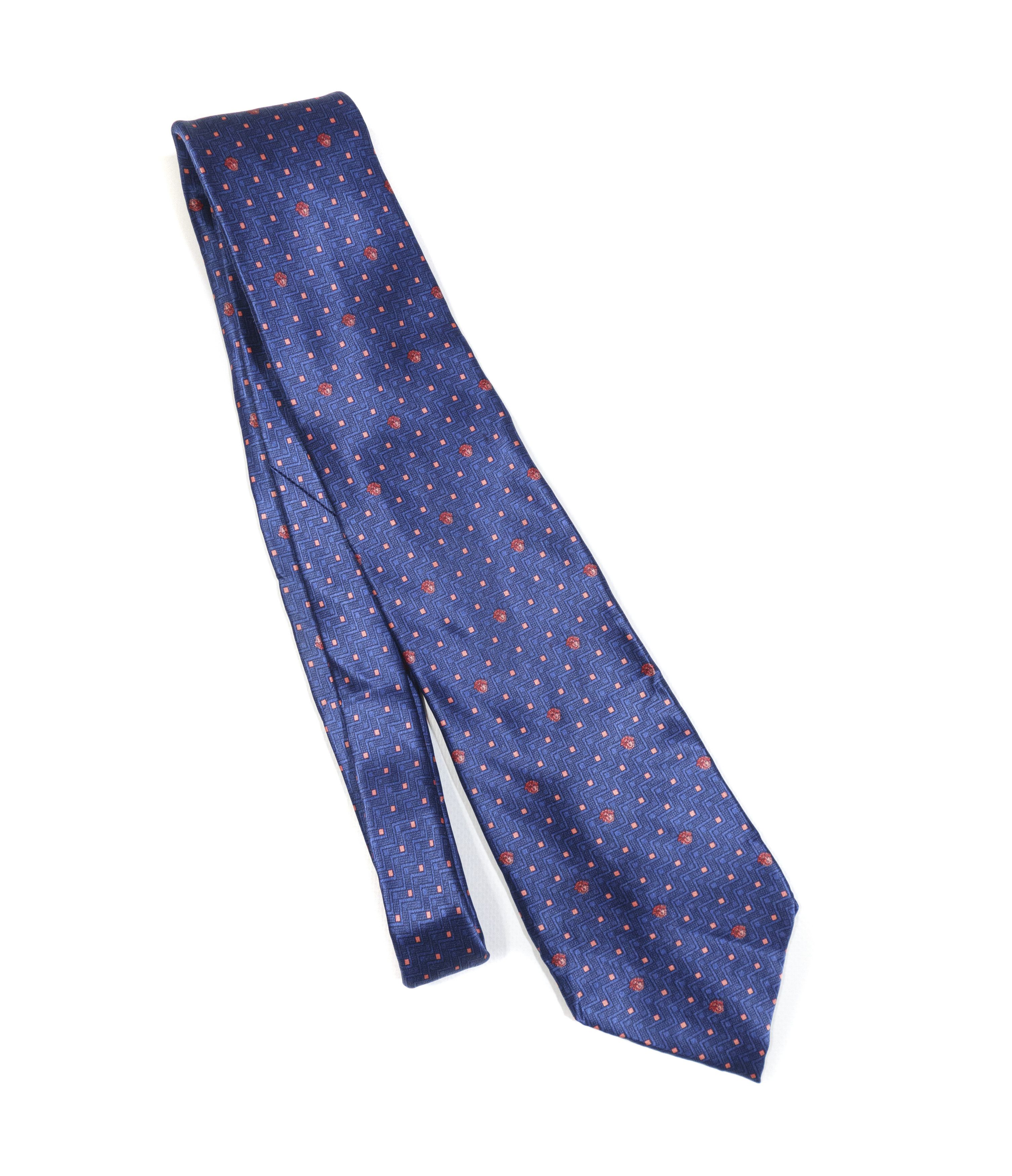 Versace 90S Medusa Monogram Silk Tie Vintage Size ONE SIZE - 1 Thumbnail