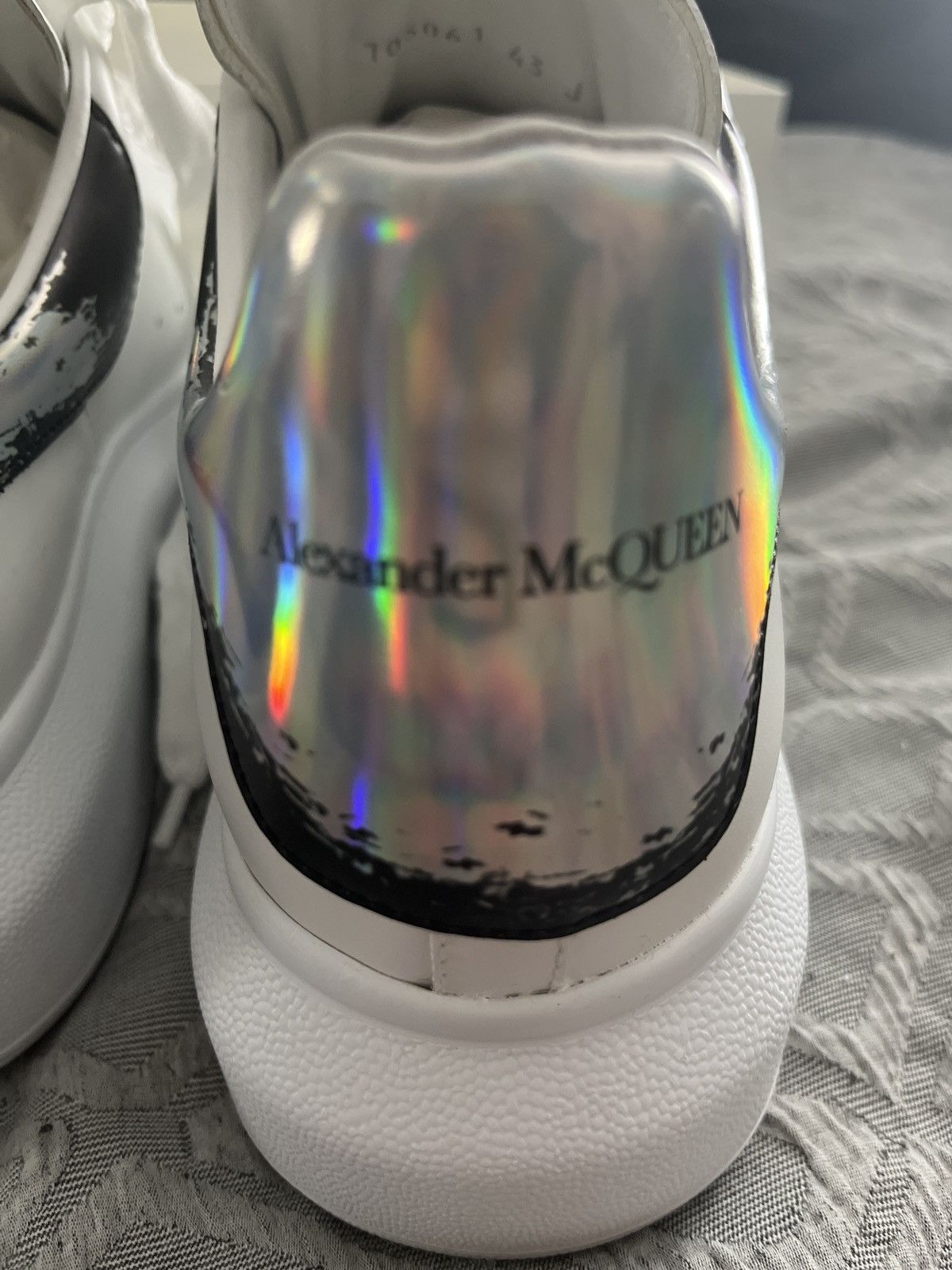 Alexander McQueen Alexander McQueen white silver shoes Size US 10.5 / EU 43-44 - 9 Thumbnail