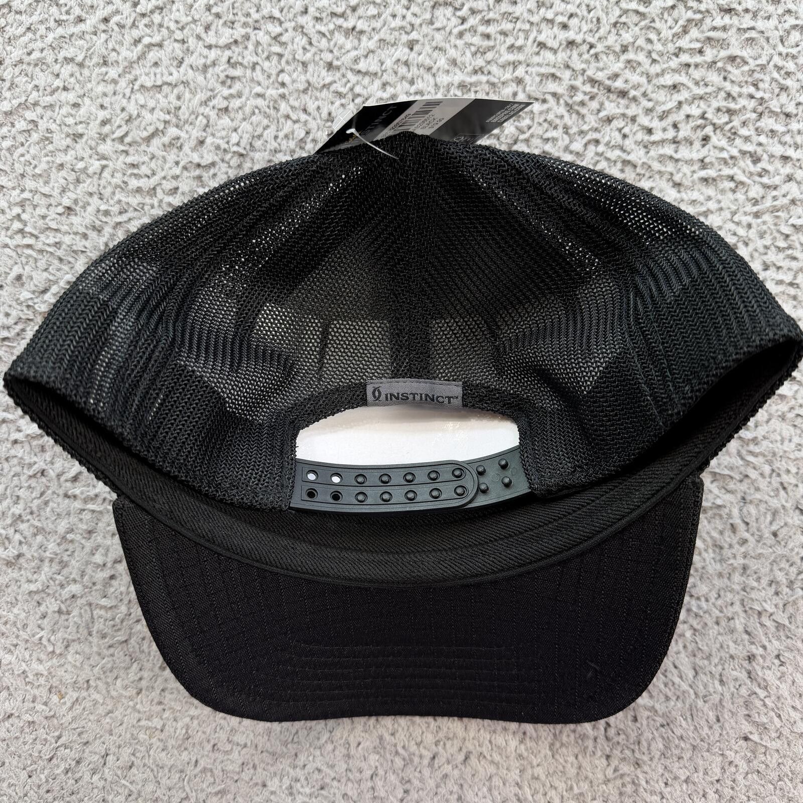 Cabelas Cabela’s Instinct Black Trucker Hat Snapback Cap Black NWT Size ONE SIZE - 8 Thumbnail