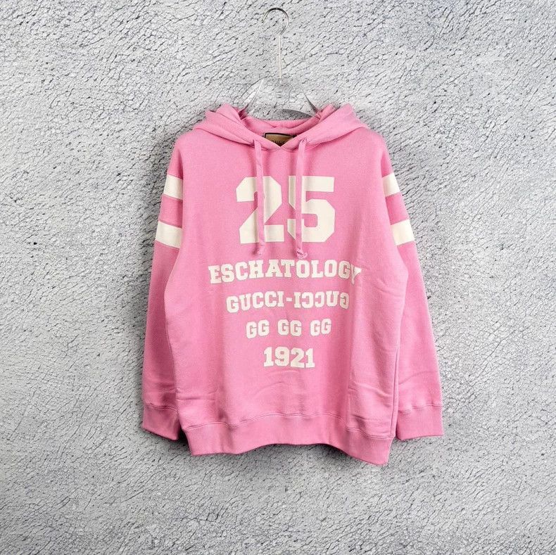 Gucci Pink Logo Hoodie-dmc