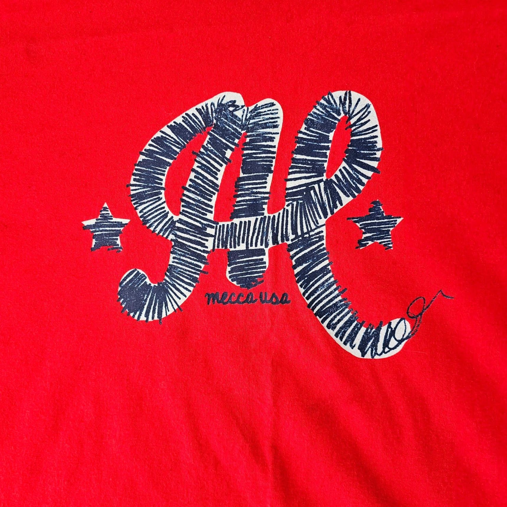 Vintage Vintage Mecca Athletic Shirt 2XL Red Long Sleeve 90's Casual Mens Size US XXL / EU 58 / 5 - 3 Thumbnail