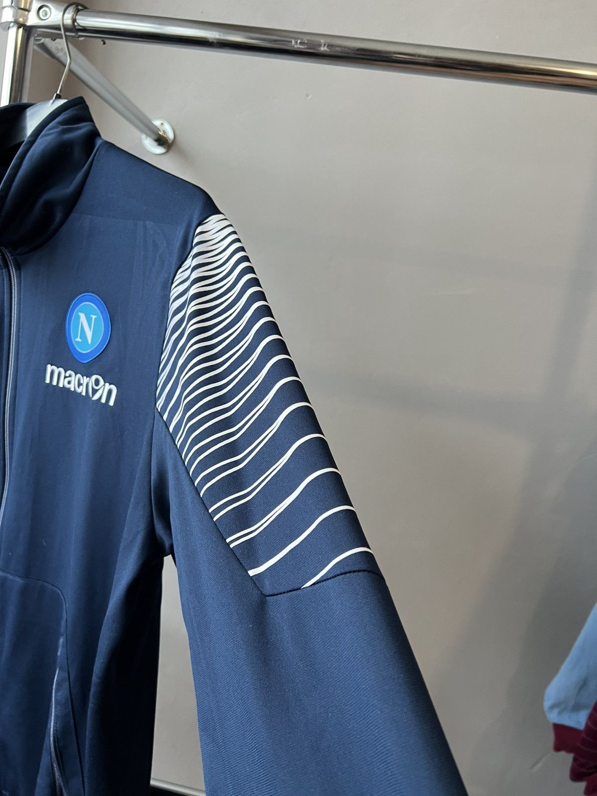 Macron 2015/16 NAPOLI SSC TRAINING SOCCER FOOTBALL ZIP JACKET XXL Size US XXL / EU 58 / 5 - 9 Thumbnail